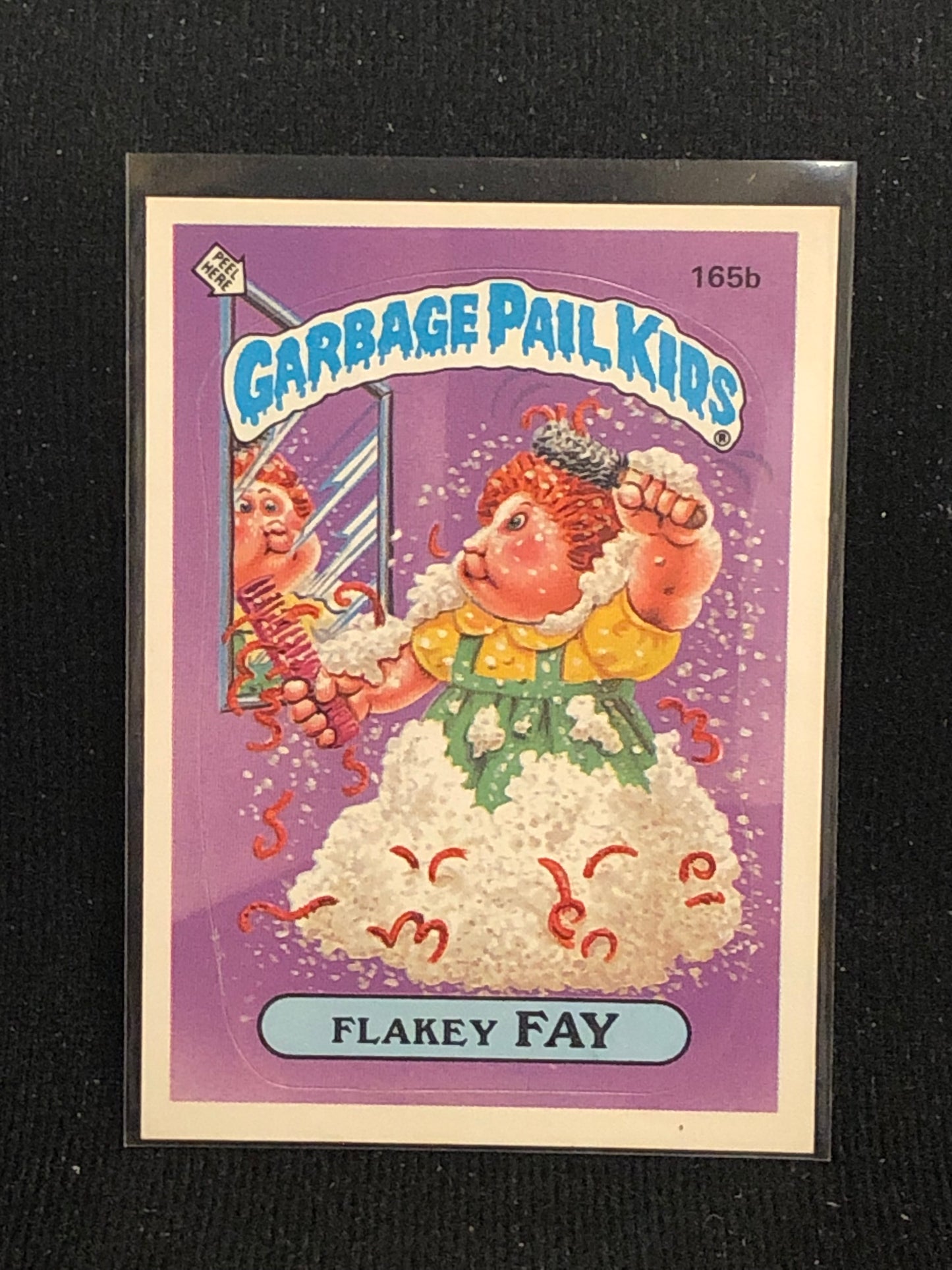 Garbage Pail Kids Original Series 4 (os4) 165b Flakey Fay