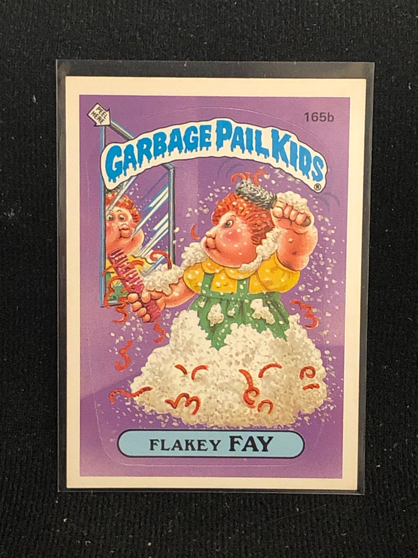 Garbage Pail Kids Original Series 4 (os4) 165b Flakey Fay