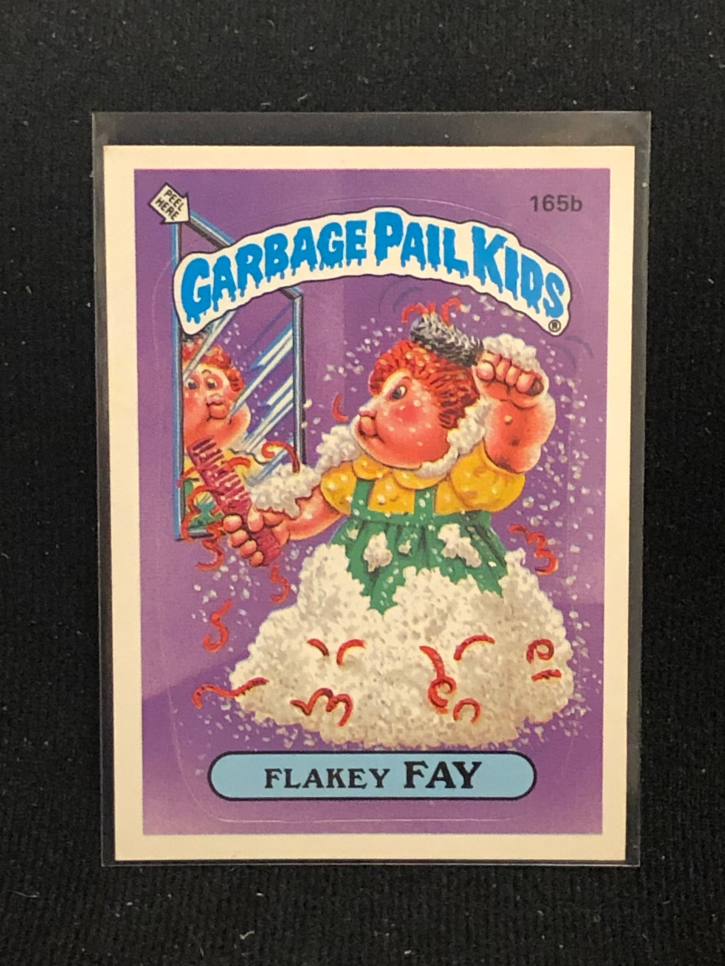 Garbage Pail Kids Original Series 4 (os4) 165b Flakey Fay