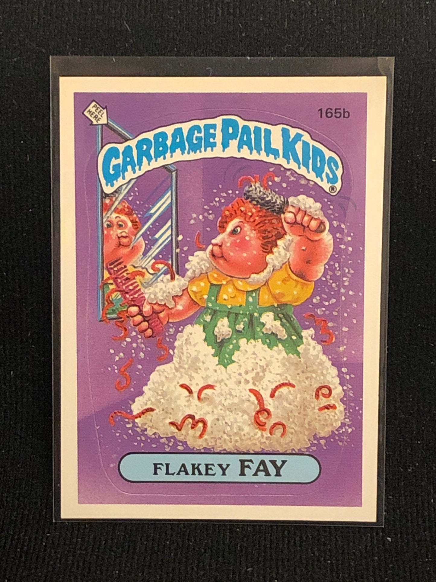 Garbage Pail Kids Original Series 4 (os4) 165b Flakey Fay