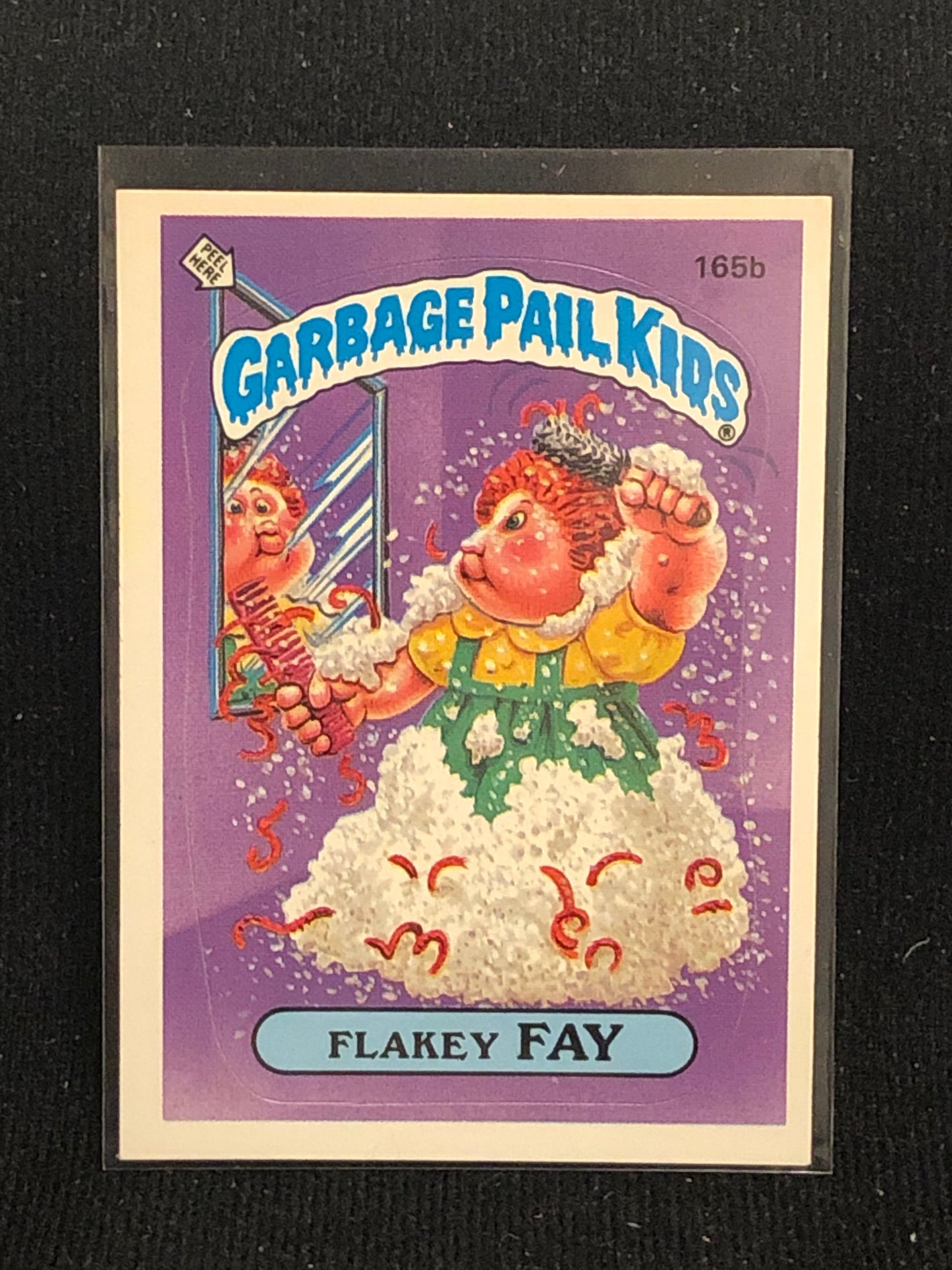 Garbage Pail Kids Original Series 4 (os4) 165b Flakey Fay