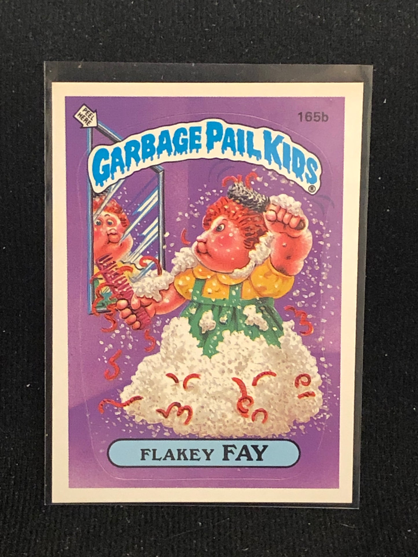 Garbage Pail Kids Original Series 4 (os4) 165b Flakey Fay