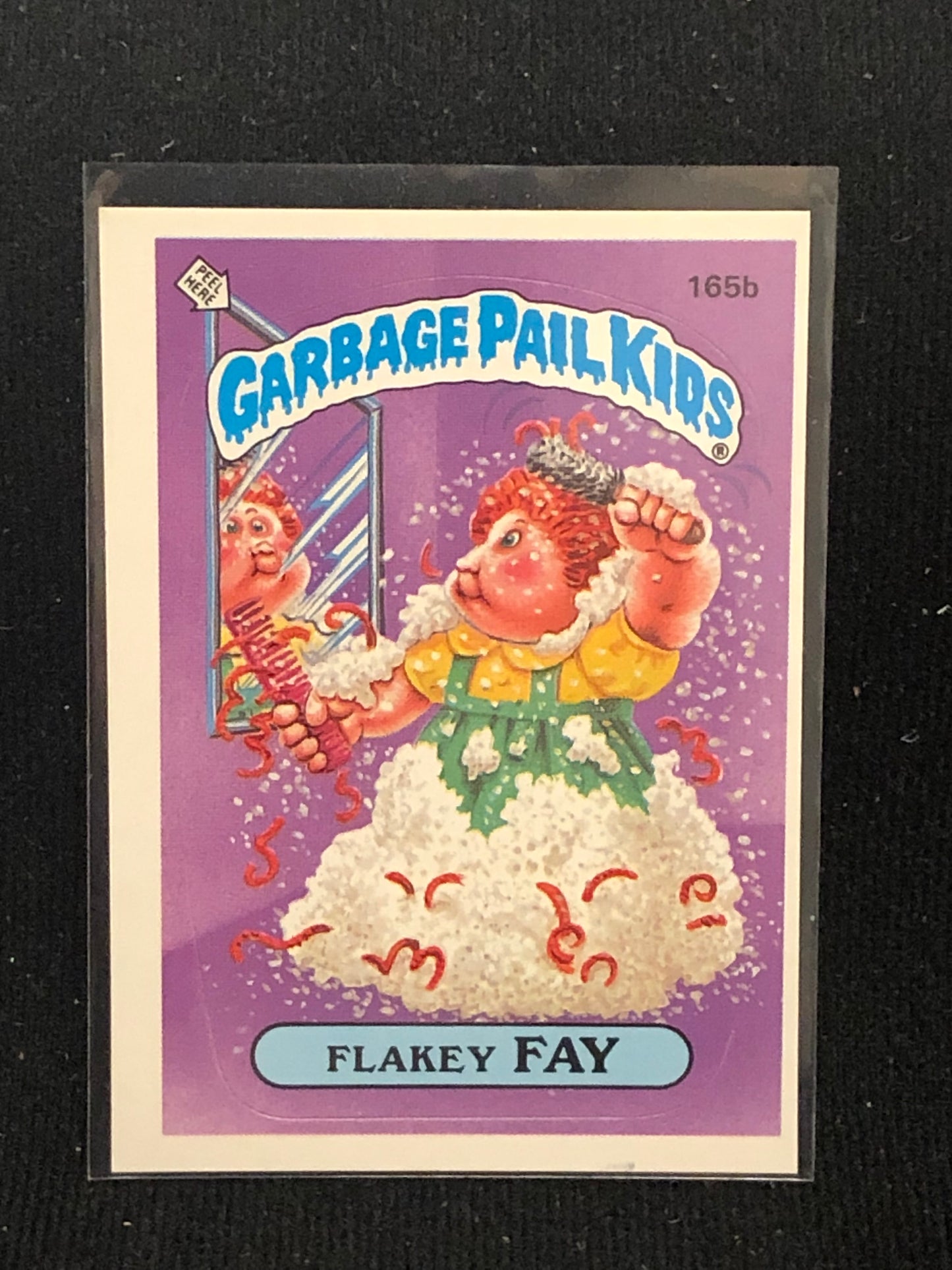 Garbage Pail Kids Original Series 4 (os4) 165b Flakey Fay