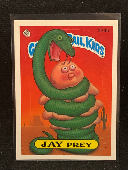 Garbage Pail Kids Original Series 7 (os7) 274b Jay Prey