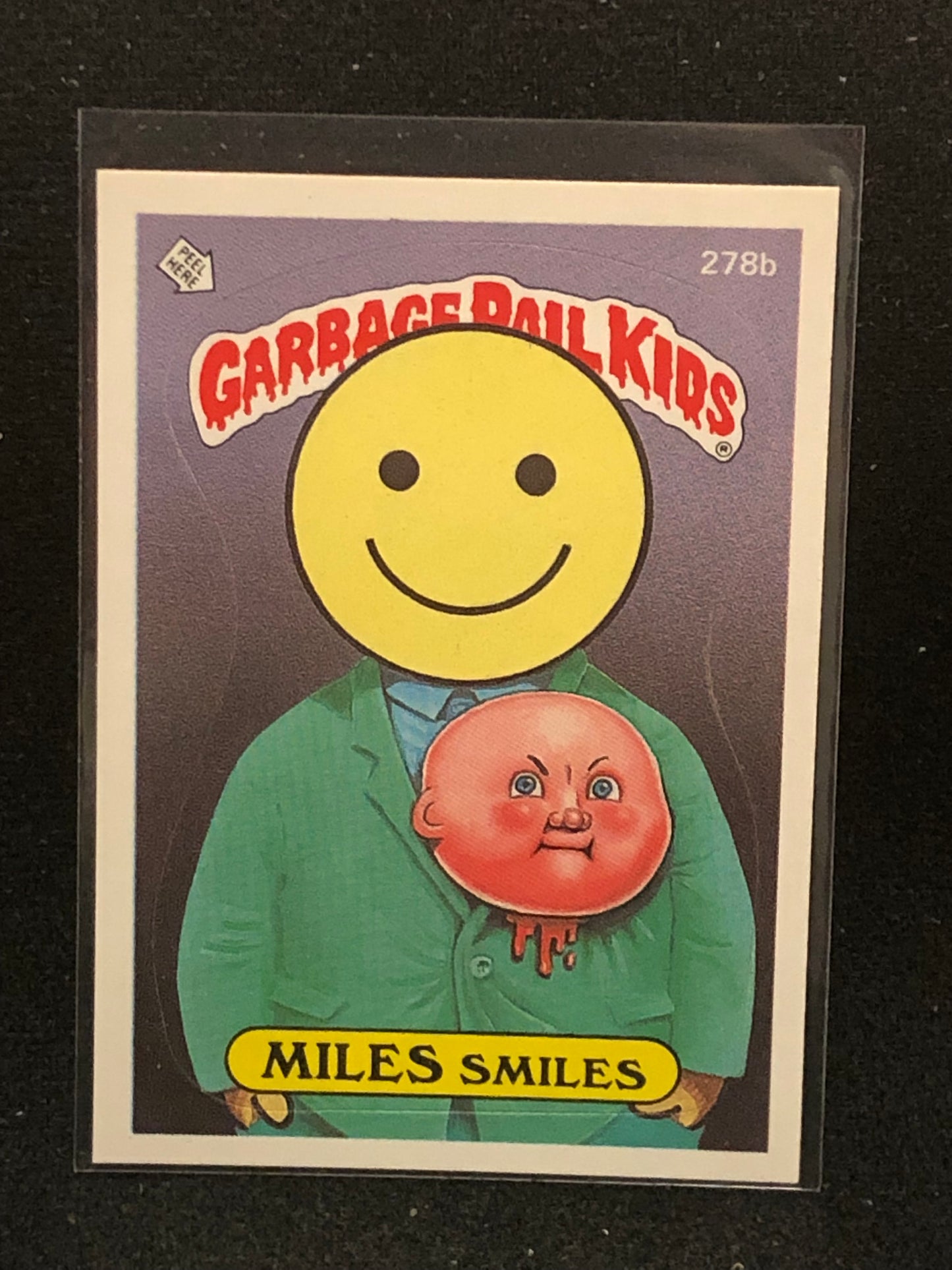 Garbage Pail Kids Original Series 7 (os7) 278b Miles Smiles