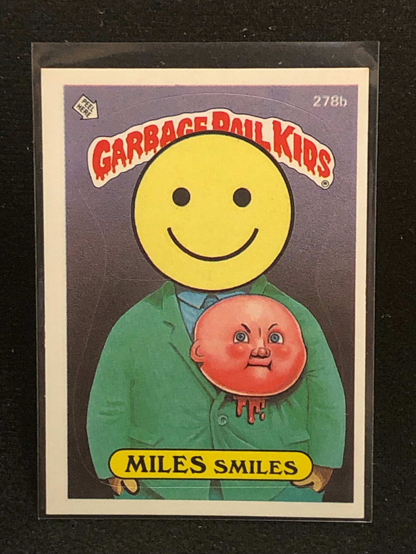 Garbage Pail Kids Original Series 7 (os7) 278b Miles Smiles