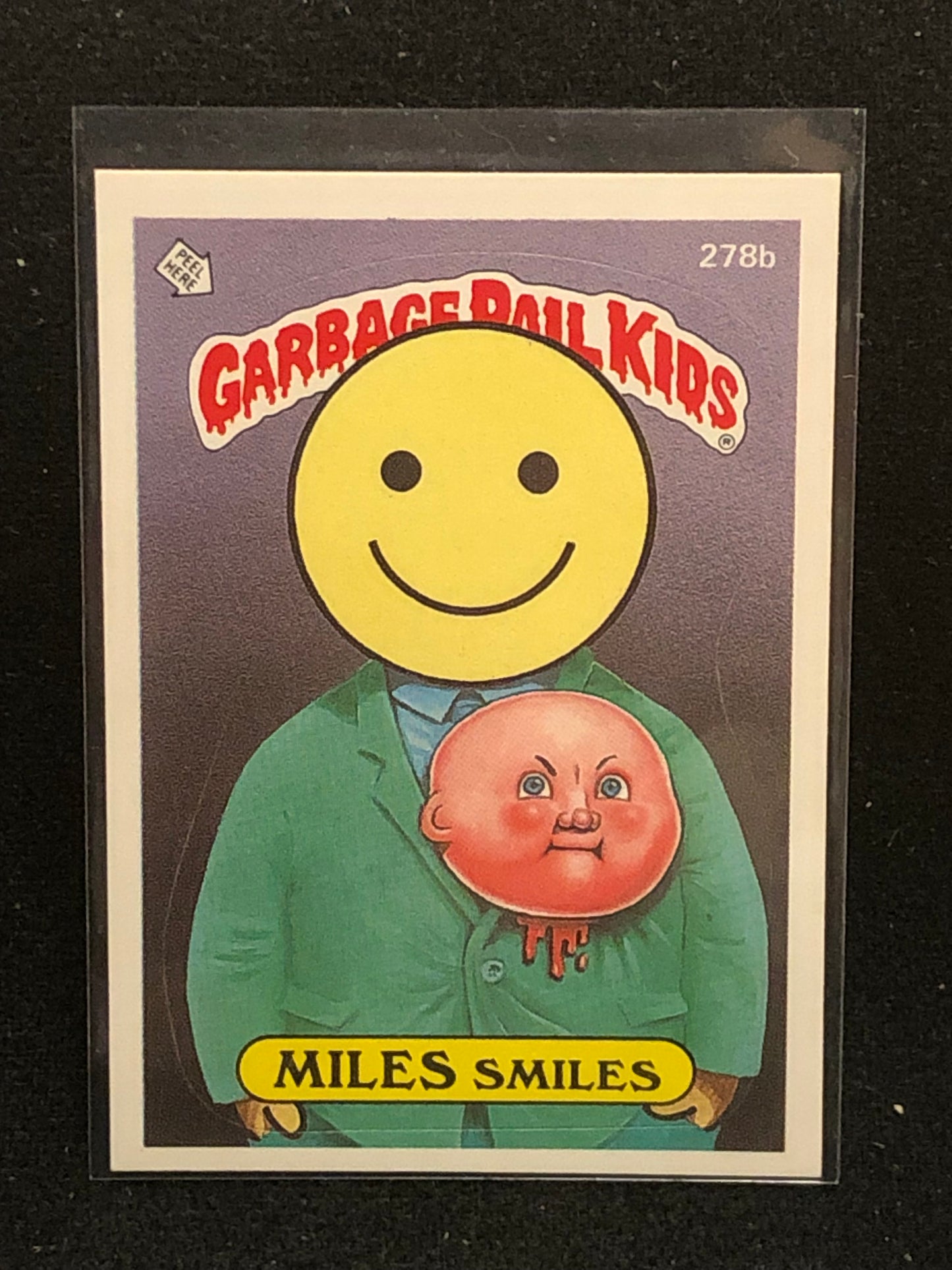 Garbage Pail Kids Original Series 7 (os7) 278b Miles Smiles