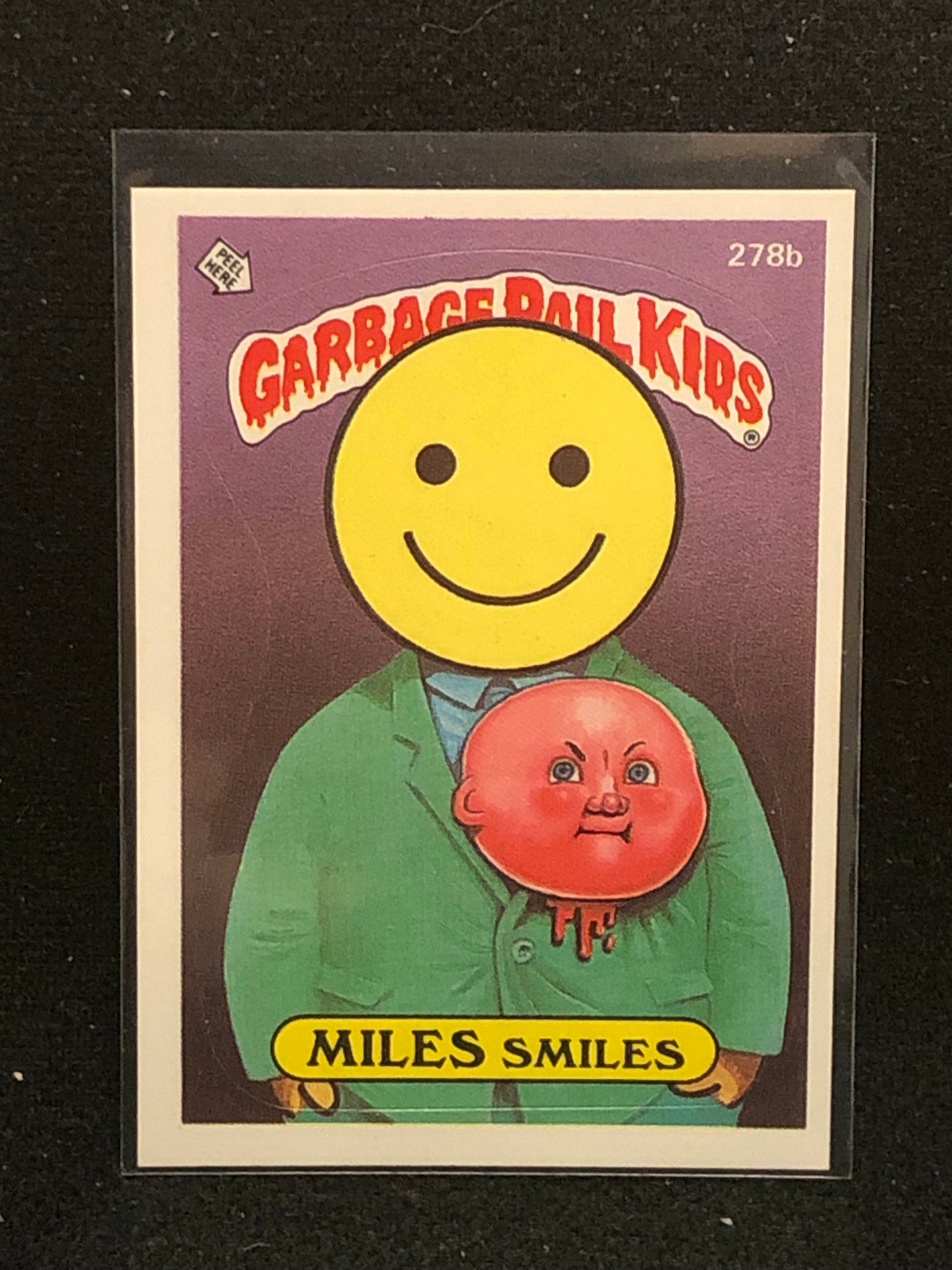 Garbage Pail Kids Original Series 7 (os7) 278b Miles Smiles