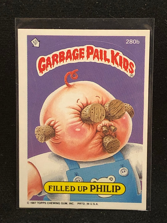 Garbage Pail Kids Original Series 7 (os7) 280b Filled Up Philip