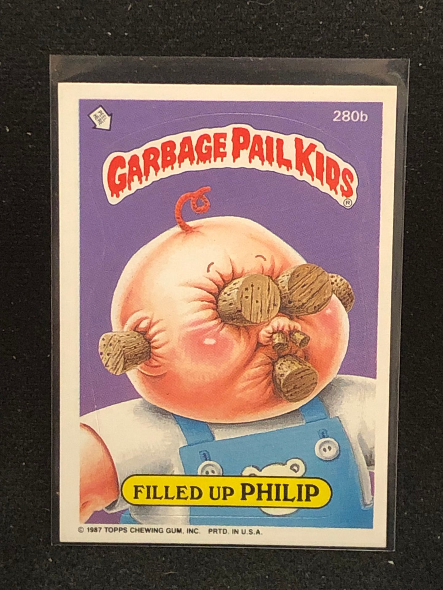 Garbage Pail Kids Original Series 7 (os7) 280b Filled Up Philip