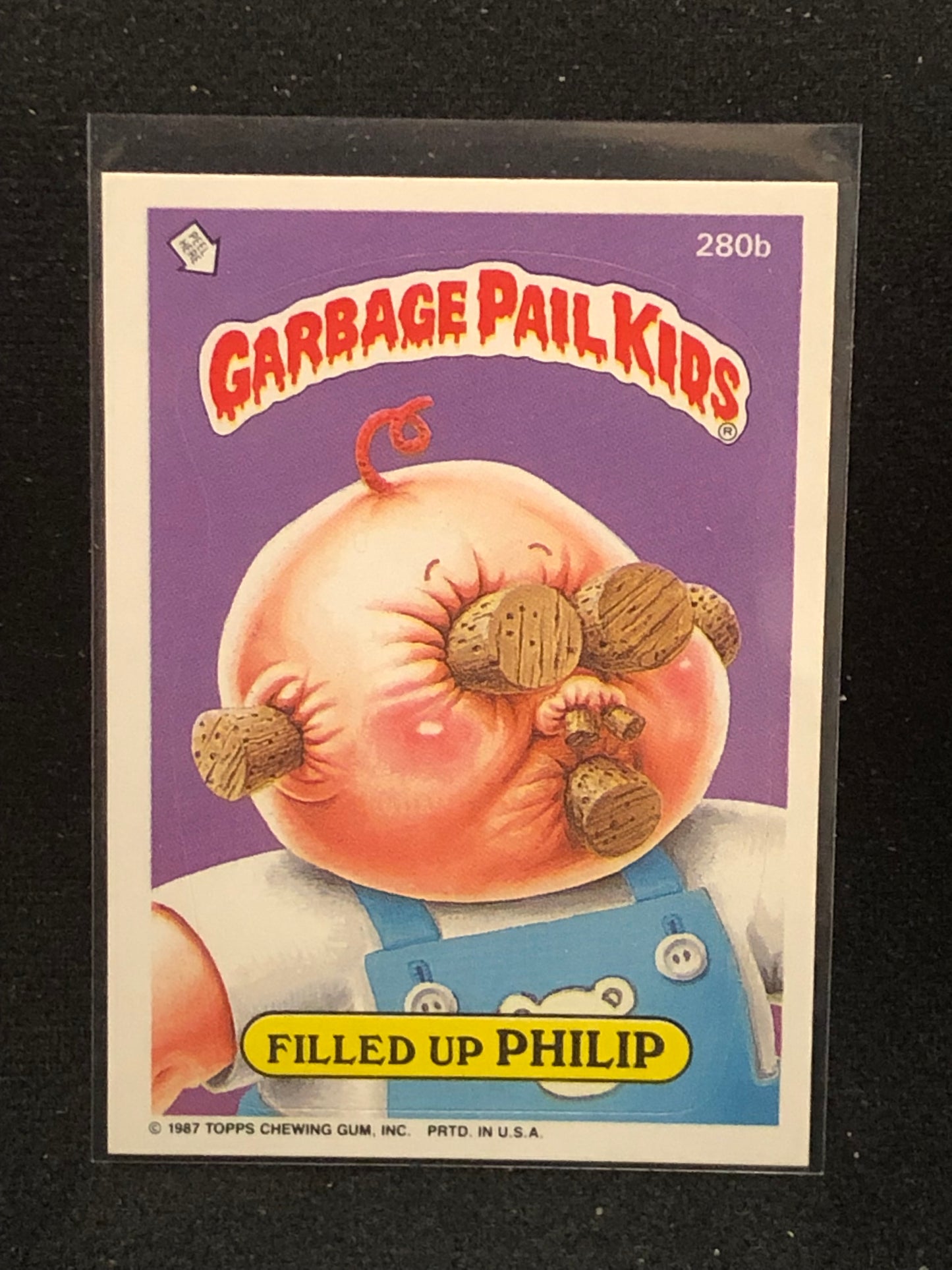 Garbage Pail Kids Original Series 7 (os7) 280b Filled Up Philip