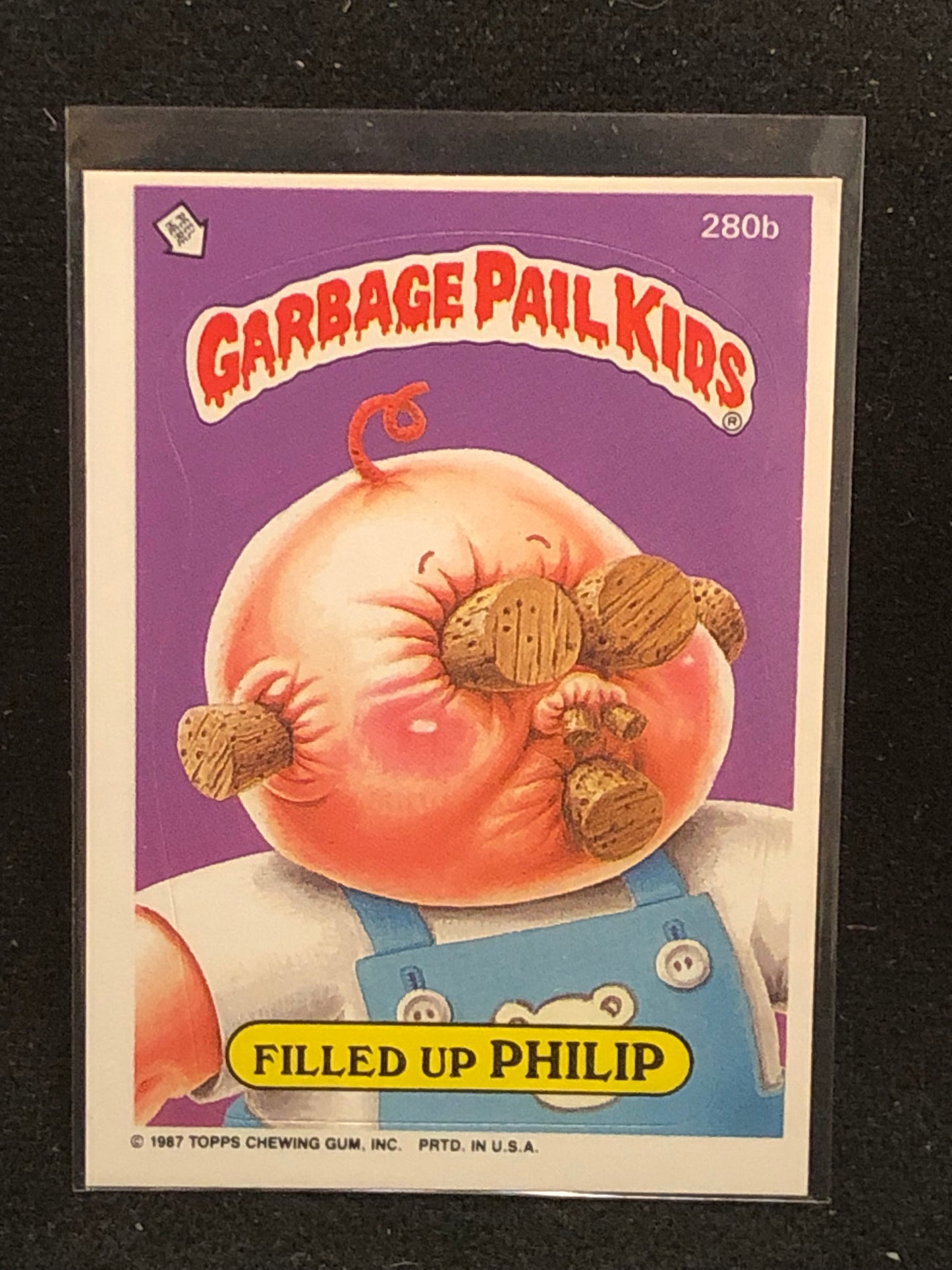 Garbage Pail Kids Original Series 7 (os7) 280b Filled Up Philip