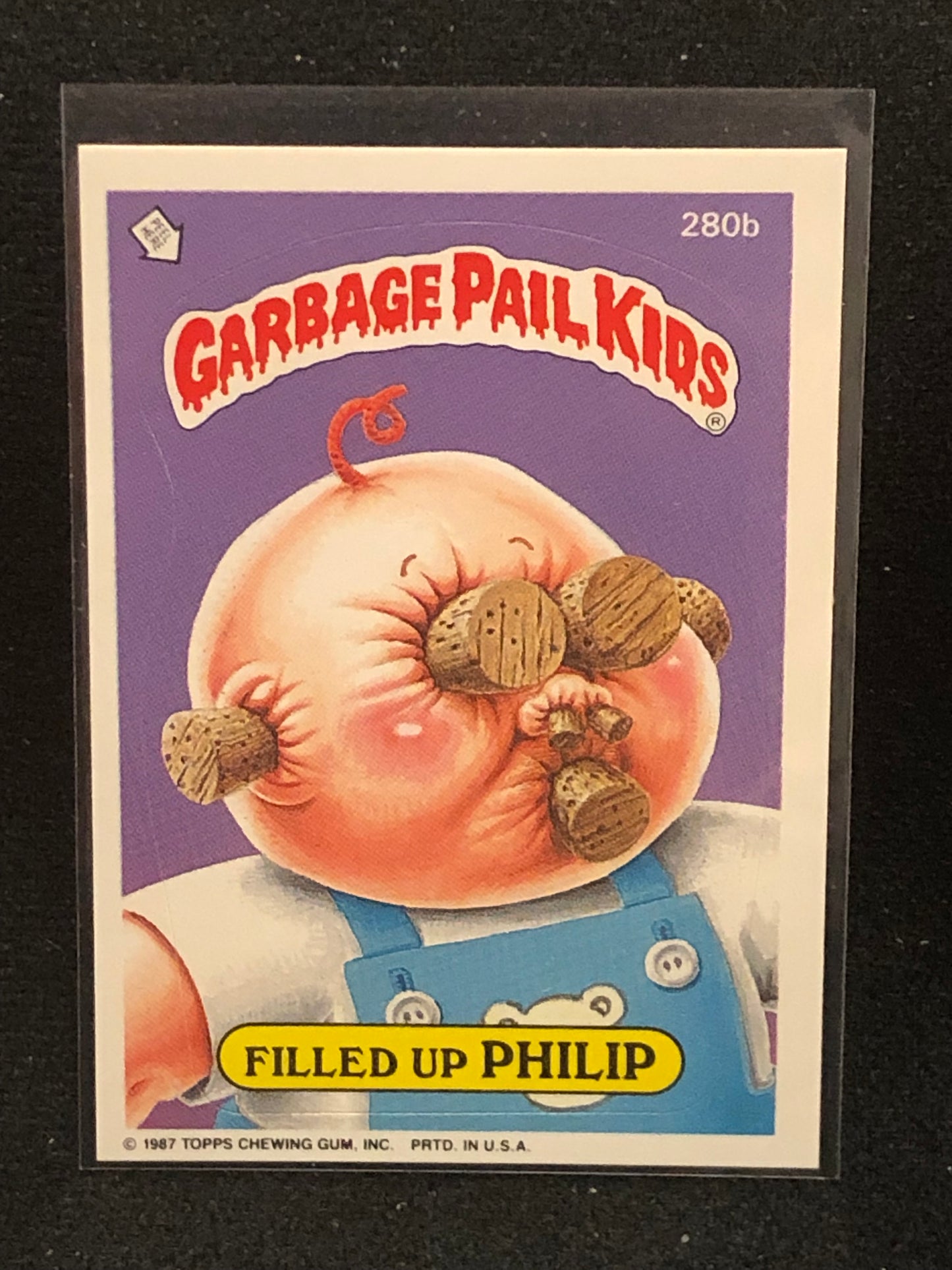 Garbage Pail Kids Original Series 7 (os7) 280b Filled Up Philip