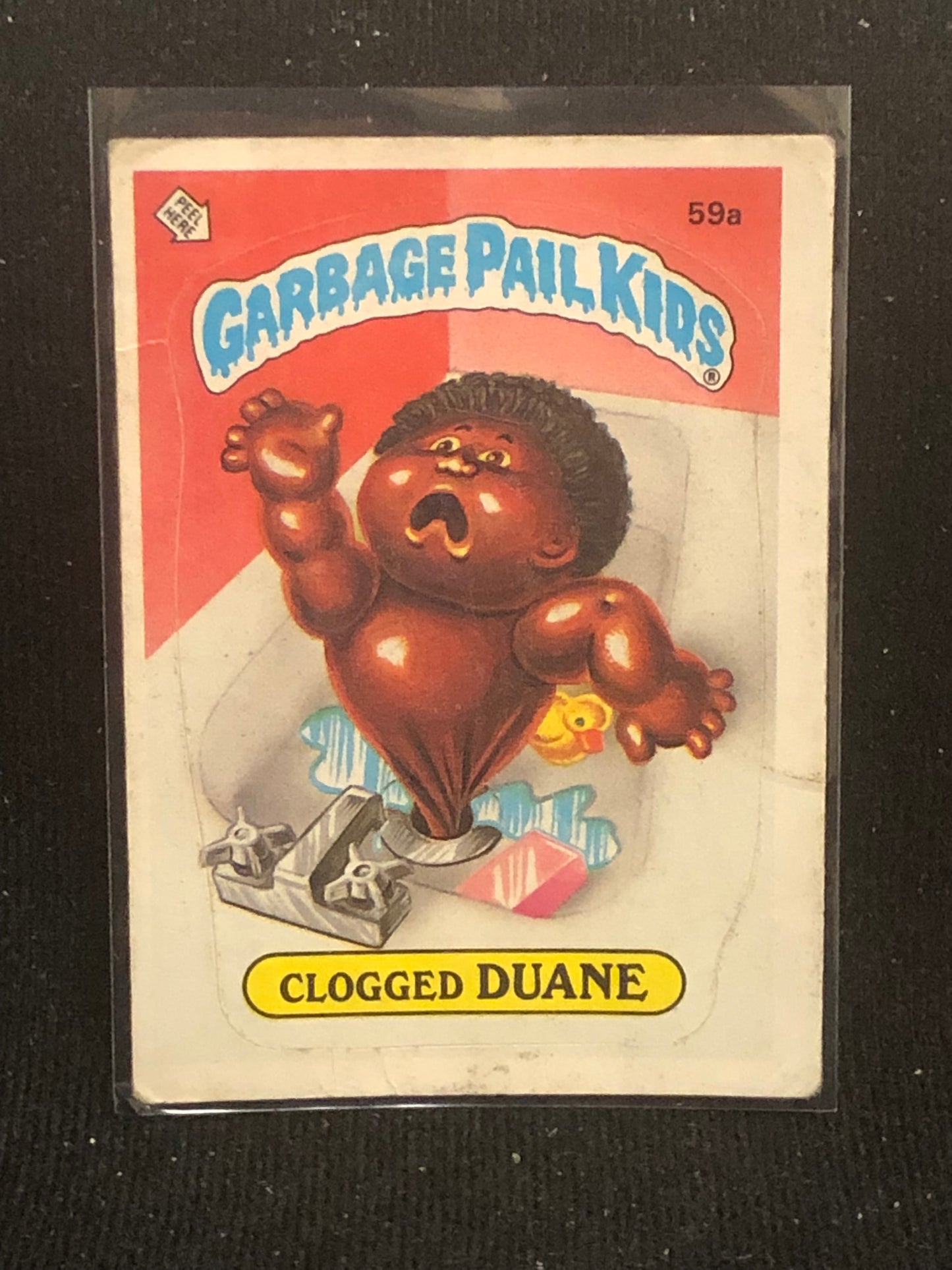 Garbage Pail Kids Original Series 2 (os2) 59a Clogged Duane