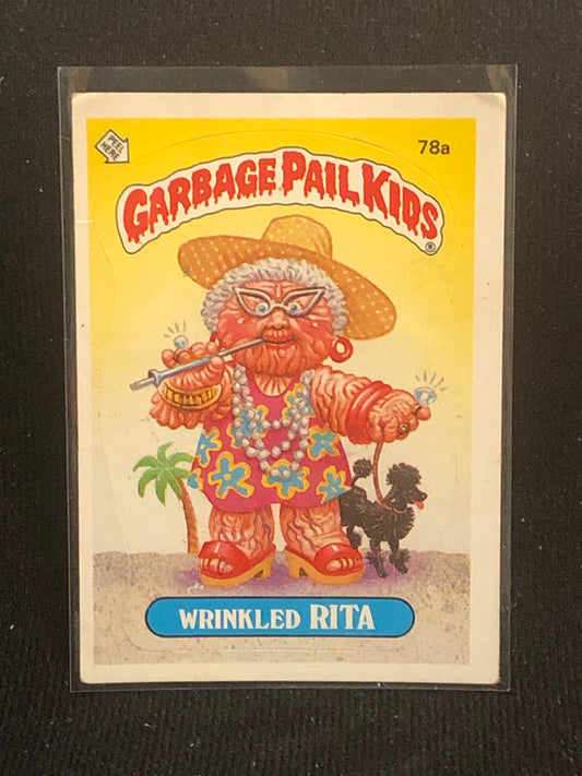 Garbage Pail Kids Original Series 2 (os2) 78a Wrinkled Rita