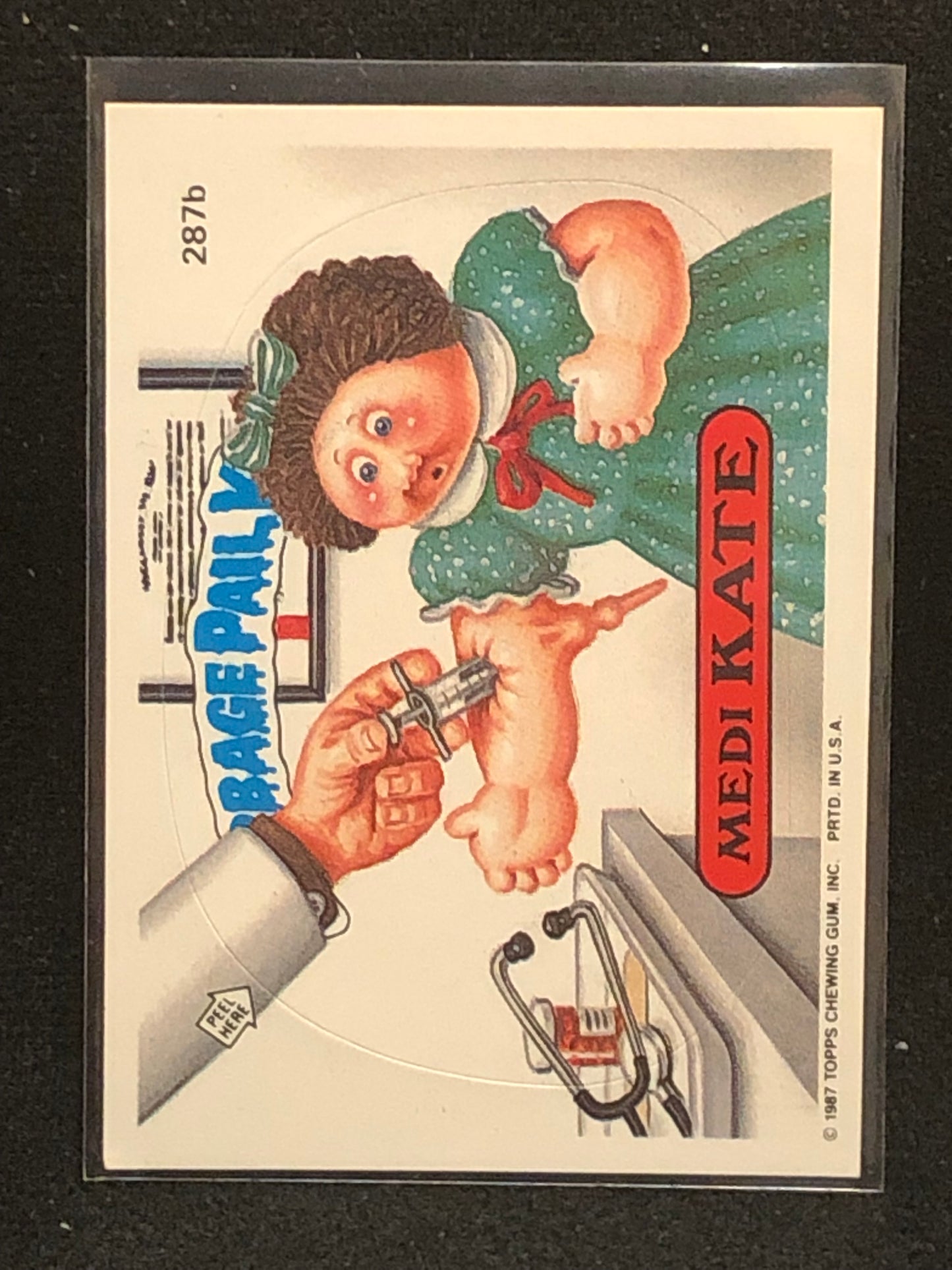 Garbage Pail Kids Original Series 7 (os7) 287b Medi Kate