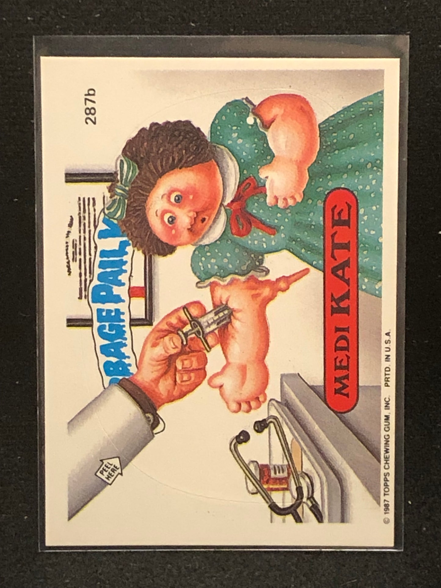 Garbage Pail Kids Original Series 7 (os7) 287b Medi Kate