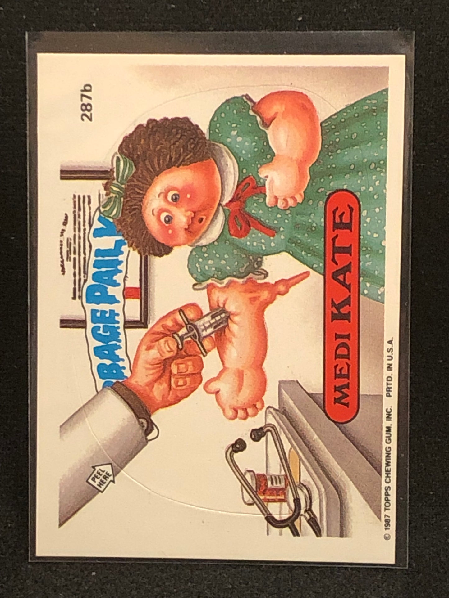 Garbage Pail Kids Original Series 7 (os7) 287b Medi Kate