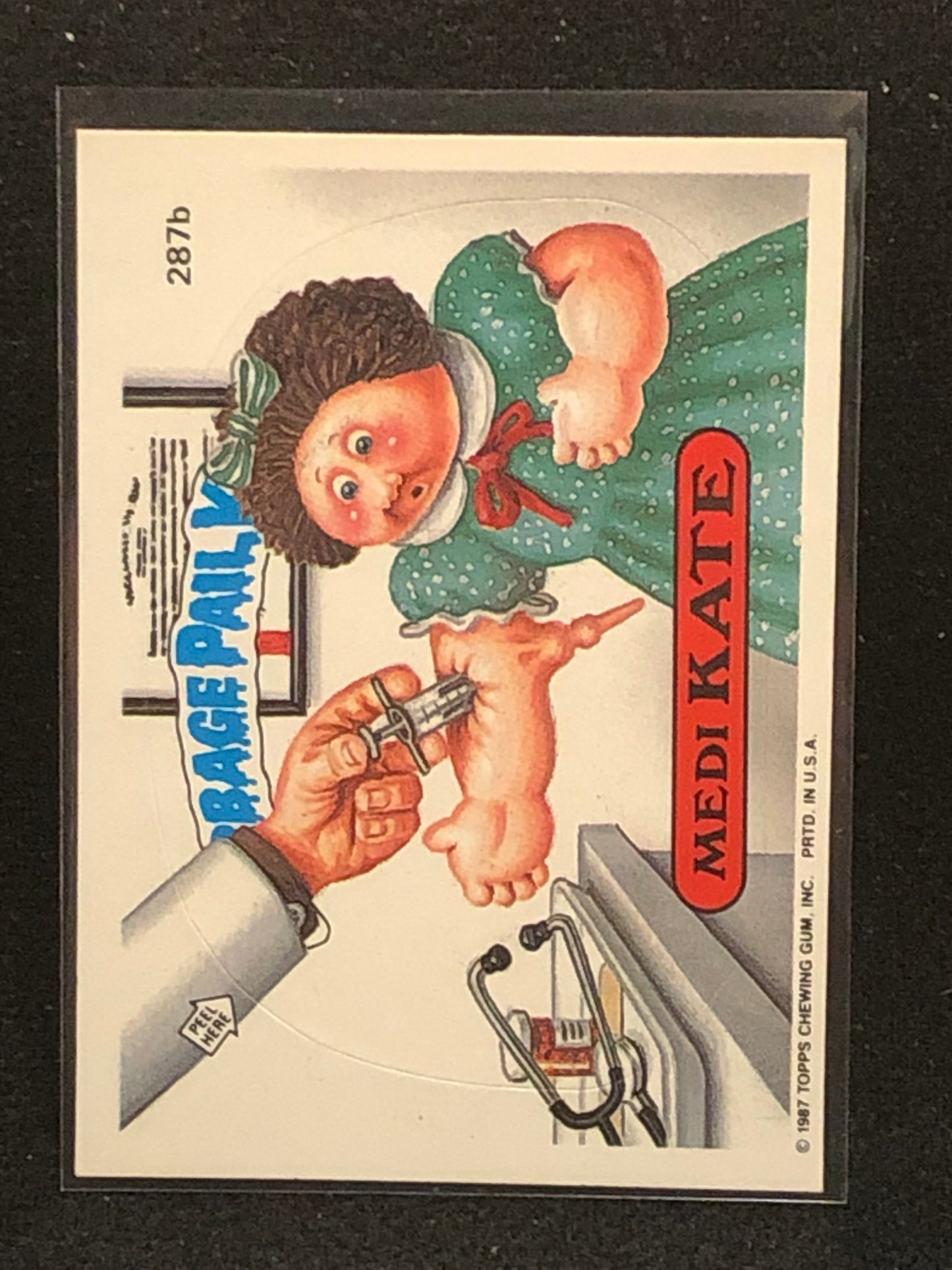 Garbage Pail Kids Original Series 7 (os7) 287b Medi Kate