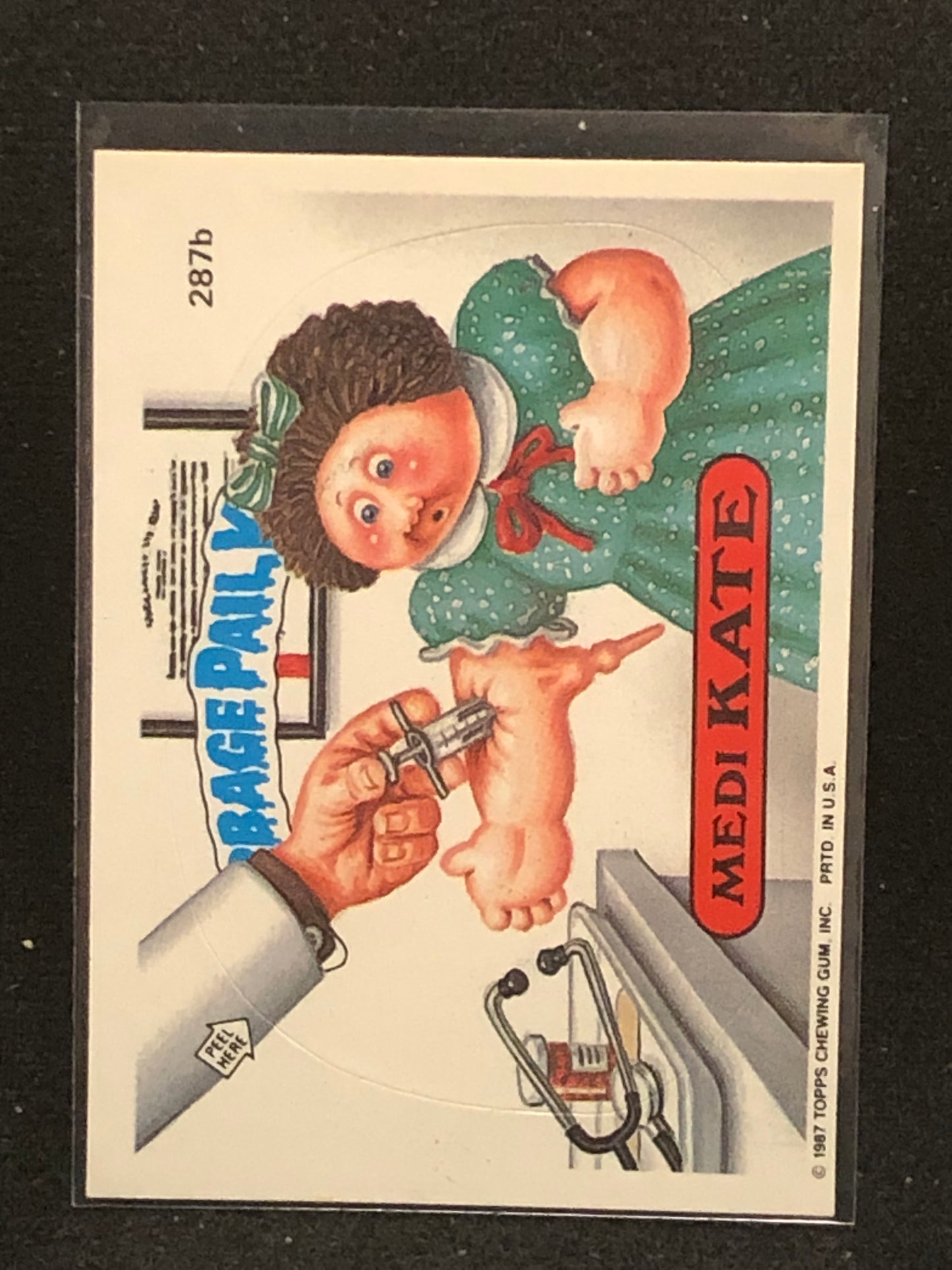 Garbage Pail Kids Original Series 7 (os7) 287b Medi Kate