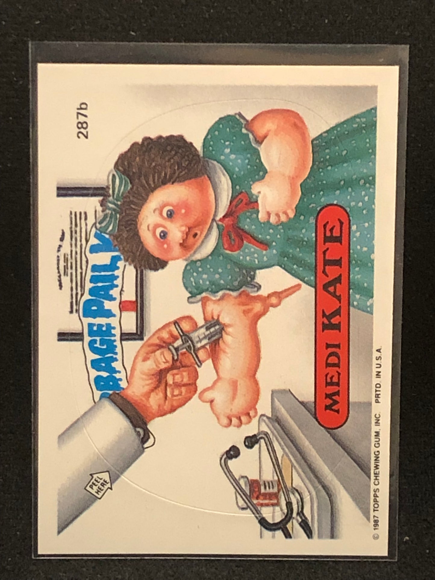 Garbage Pail Kids Original Series 7 (os7) 287b Medi Kate