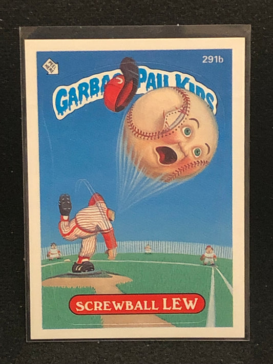 Garbage Pail Kids Original Series 7 (os7) 291b Screwball Lew