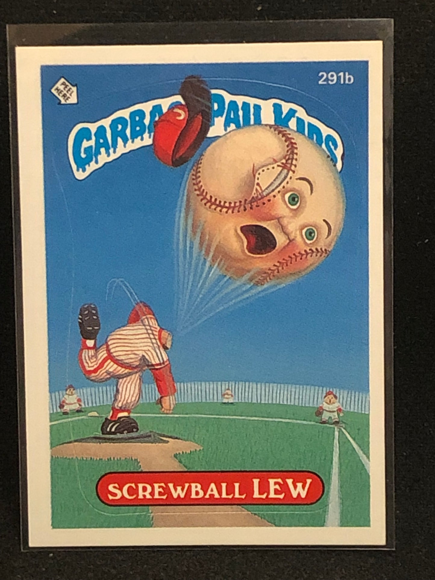 Garbage Pail Kids Original Series 7 (os7) 291b Screwball Lew