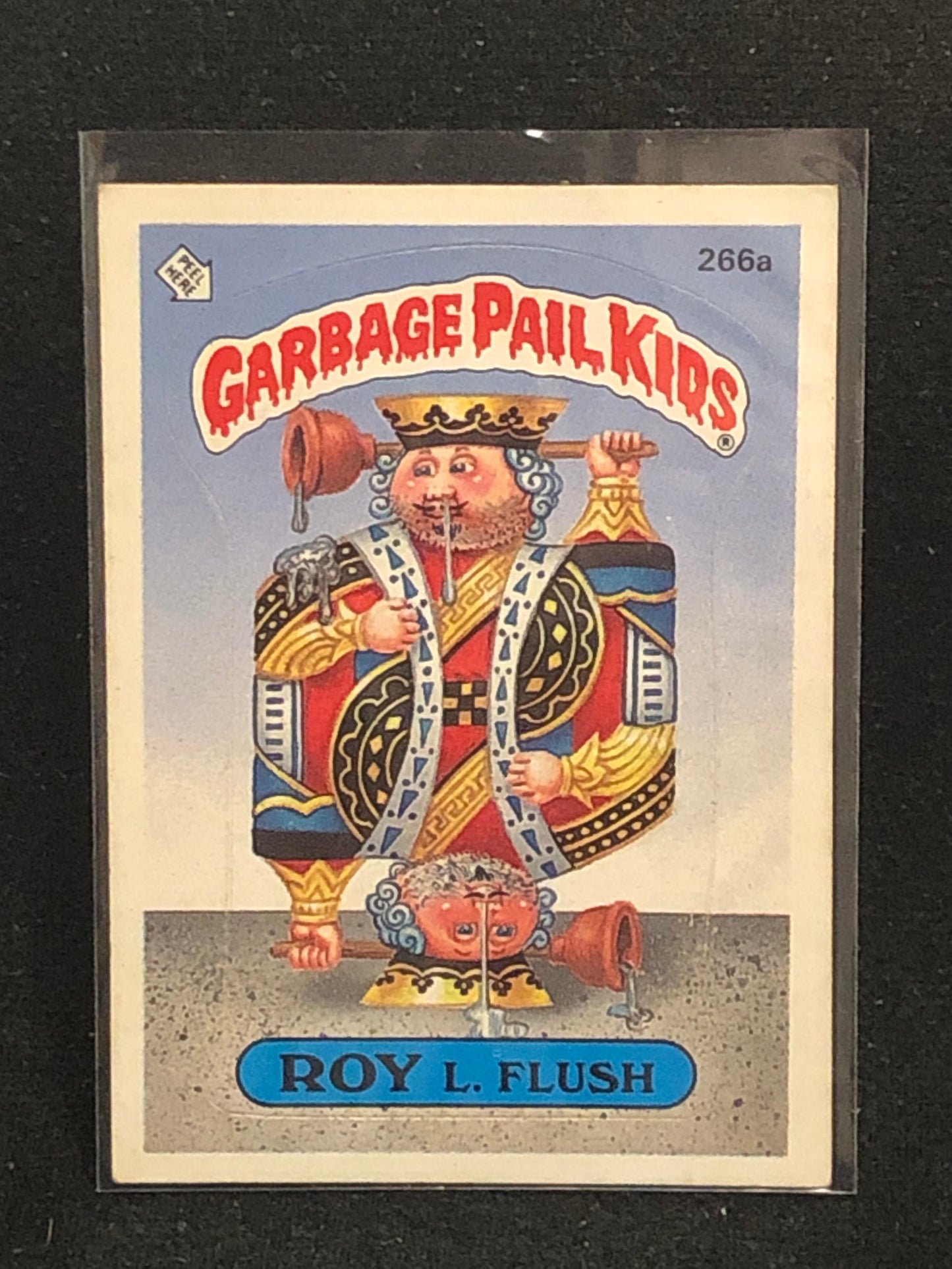 Garbage Pail Kids Original Series 7 (os7) 266a Roy L Flush