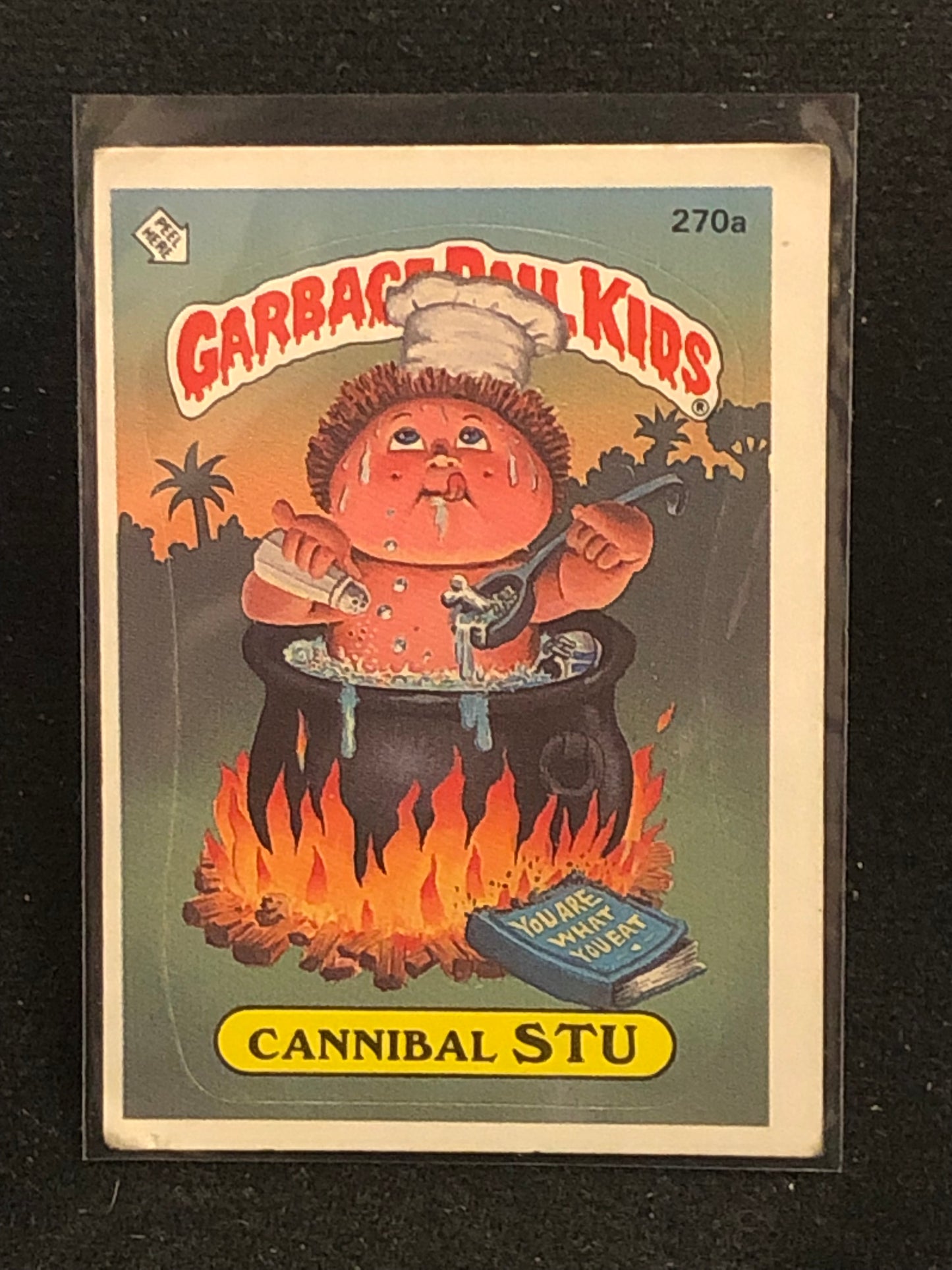 Garbage Pail Kids Original Series 7 (os7) 270a Cannibal Stu