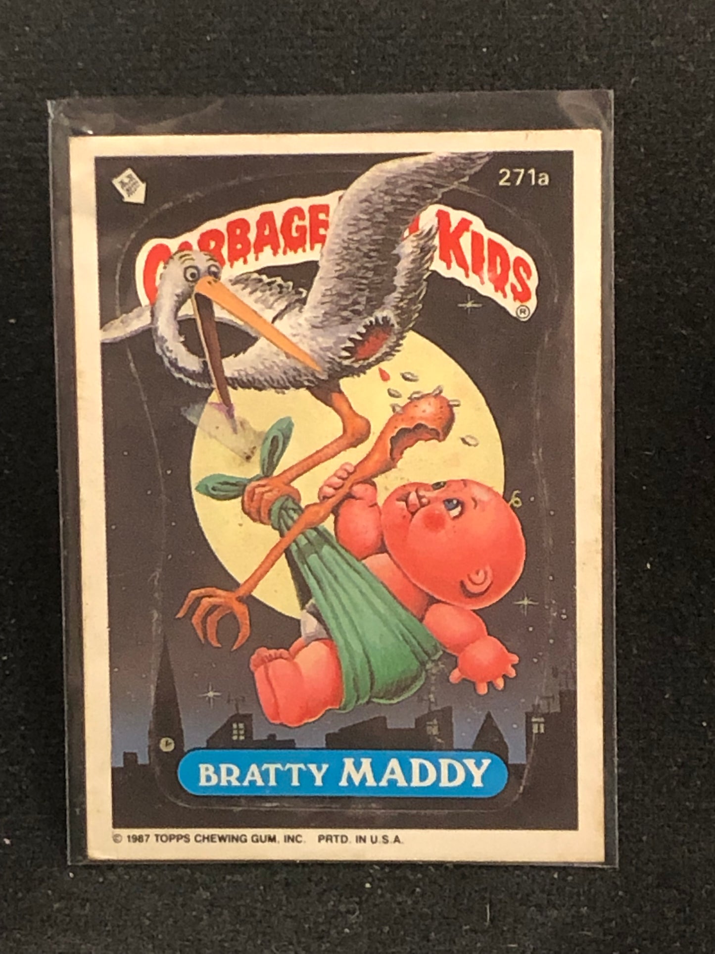 Garbage Pail Kids Original Series 7 (os7) 271a Bratty Maddy