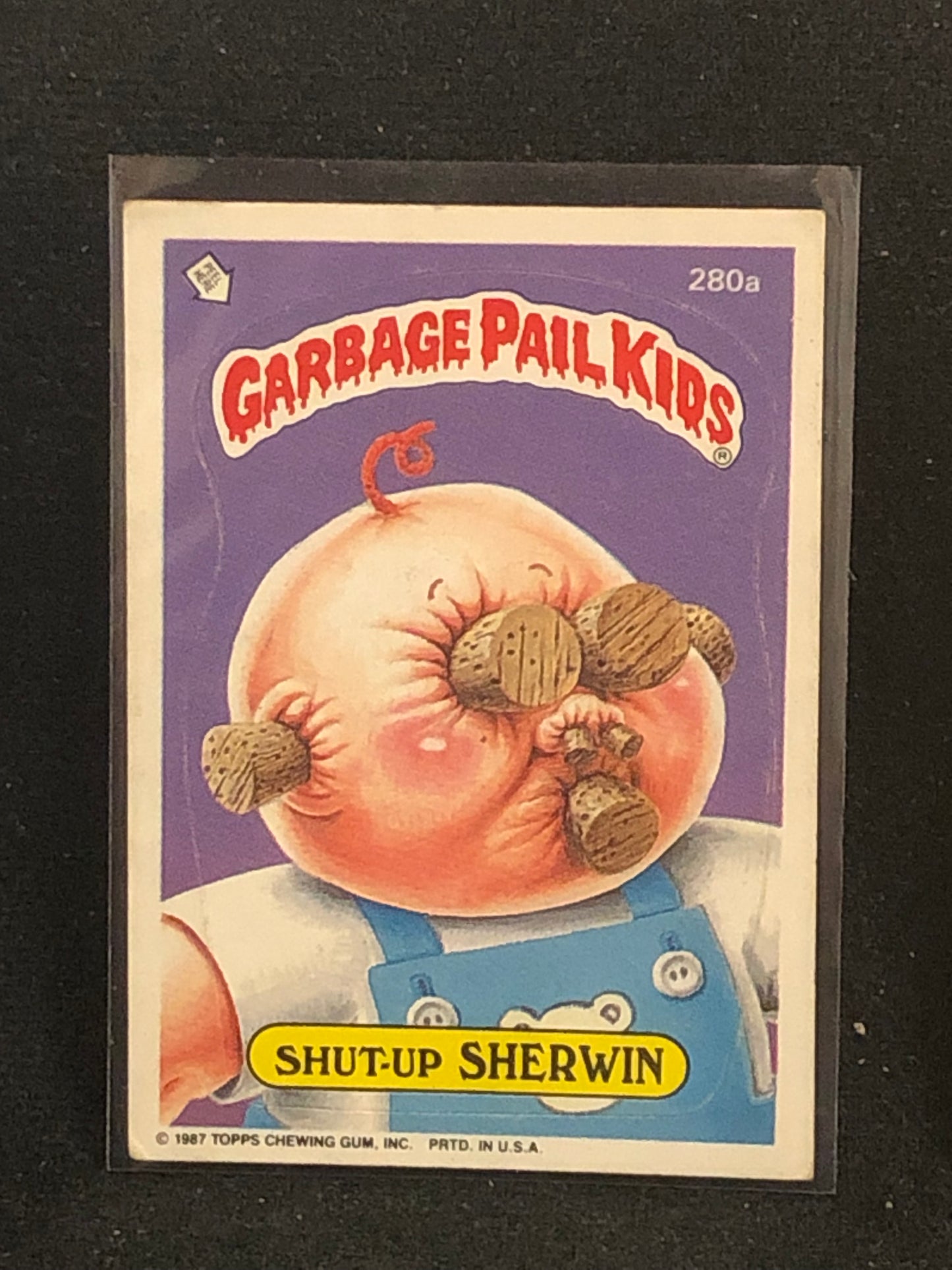 Garbage Pail Kids Original Series 7 (os7) 280a Shut Up Sherwin