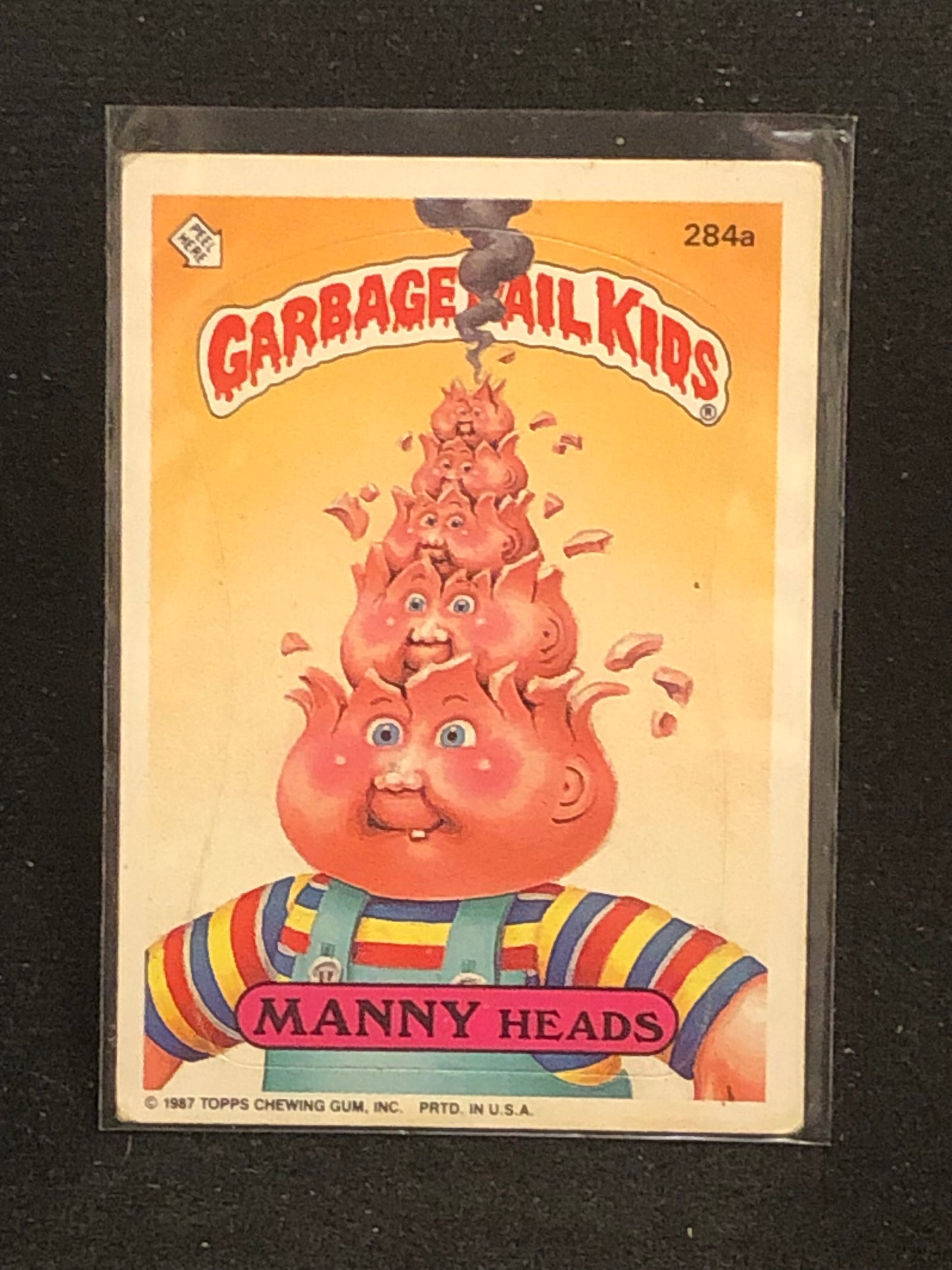 Garbage Pail Kids Original Series 7 (os7) 284a Manny Heads