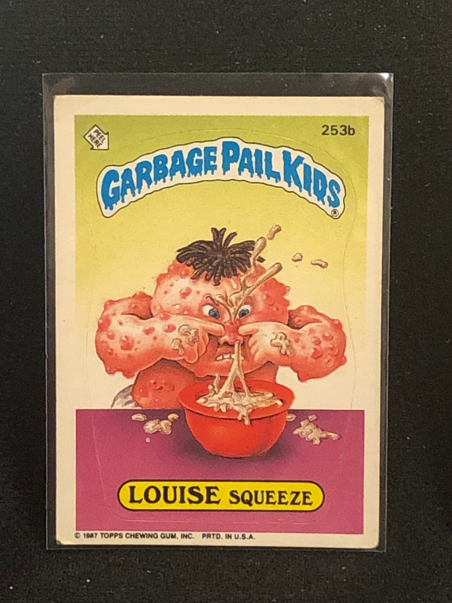 Garbage Pail Kids Original Series 7 (os7) 253b Louise Squeeze