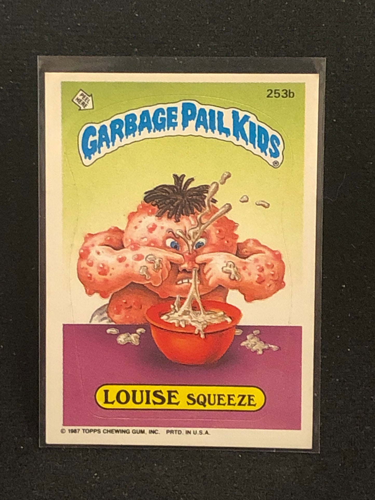 Garbage Pail Kids Original Series 7 (os7) 253b Louise Squeeze