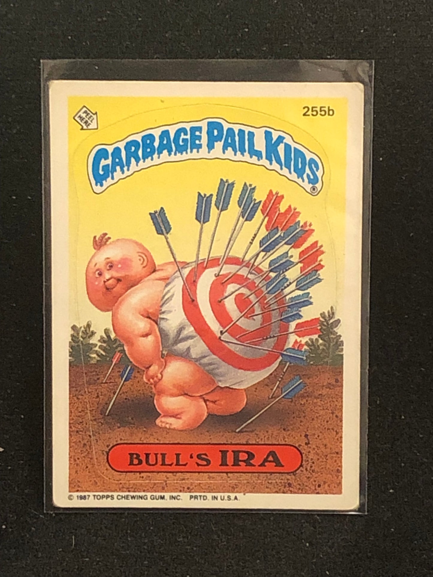 Garbage Pail Kids Original Series 7 (os7) 255b Bull's Ira