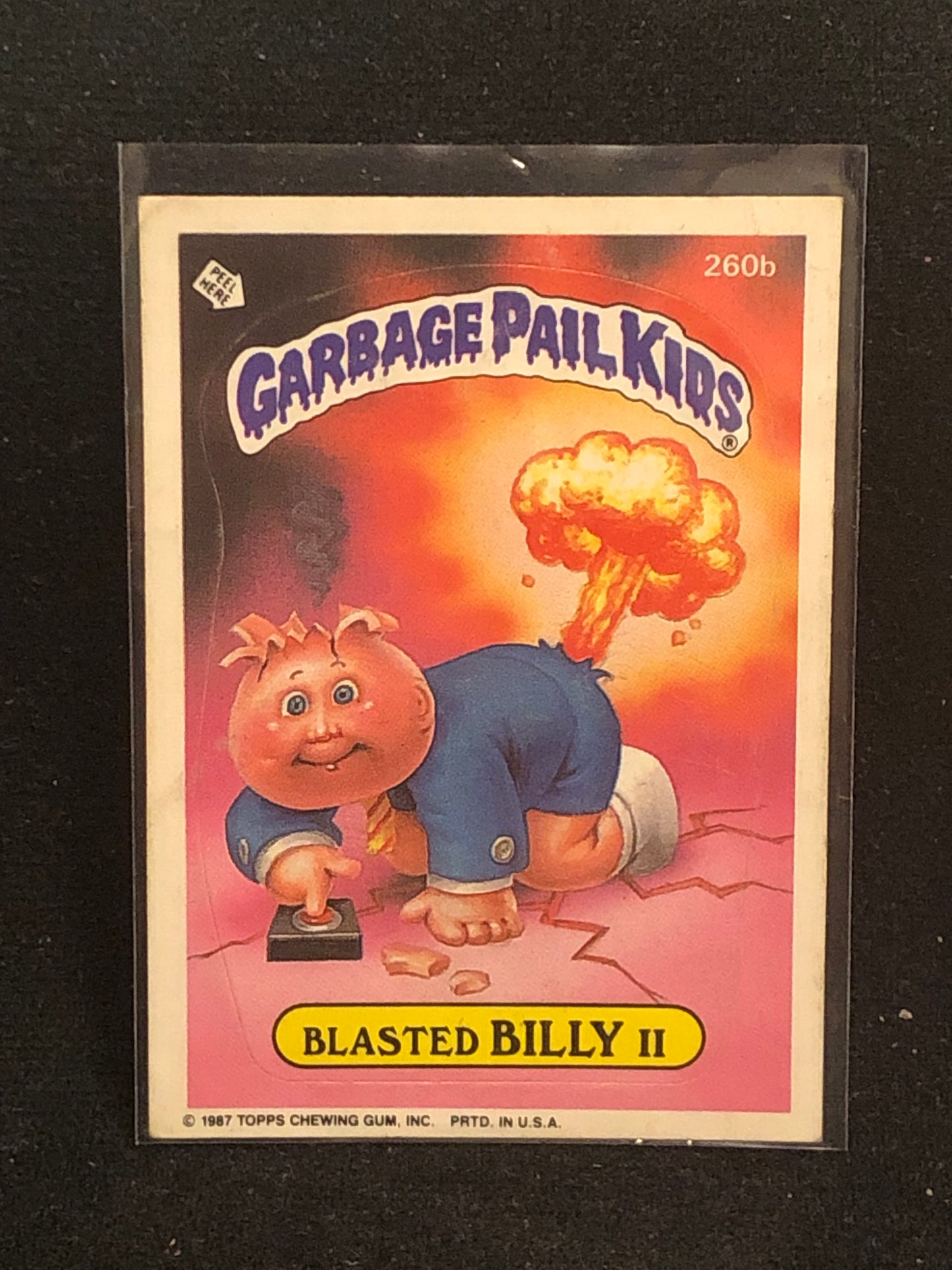 Garbage Pail Kids Original Series 7 (os7) 260b Blasted Billy II