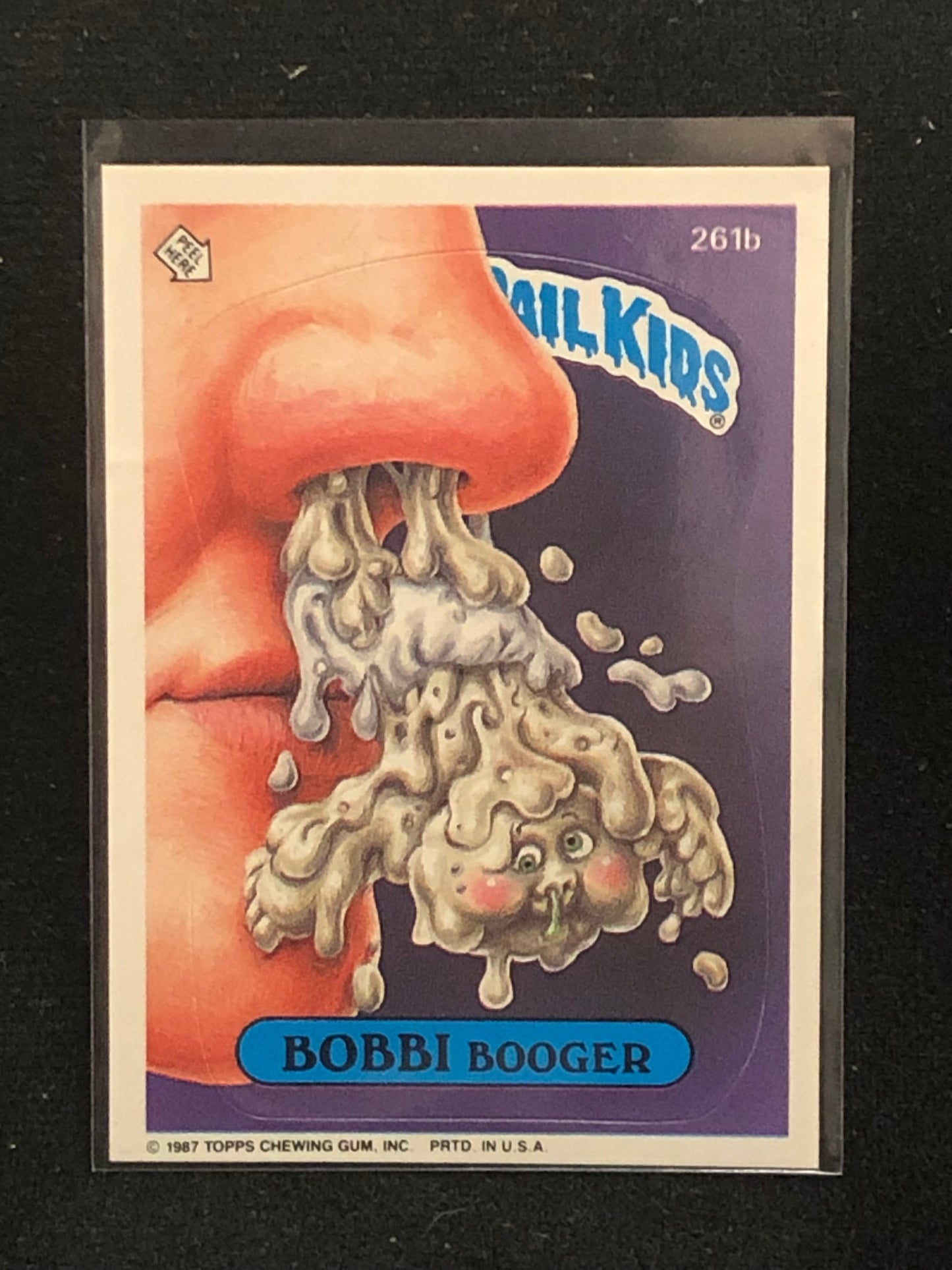 Garbage Pail Kids Original Series 7 (os7) 261b Bobbi Booger