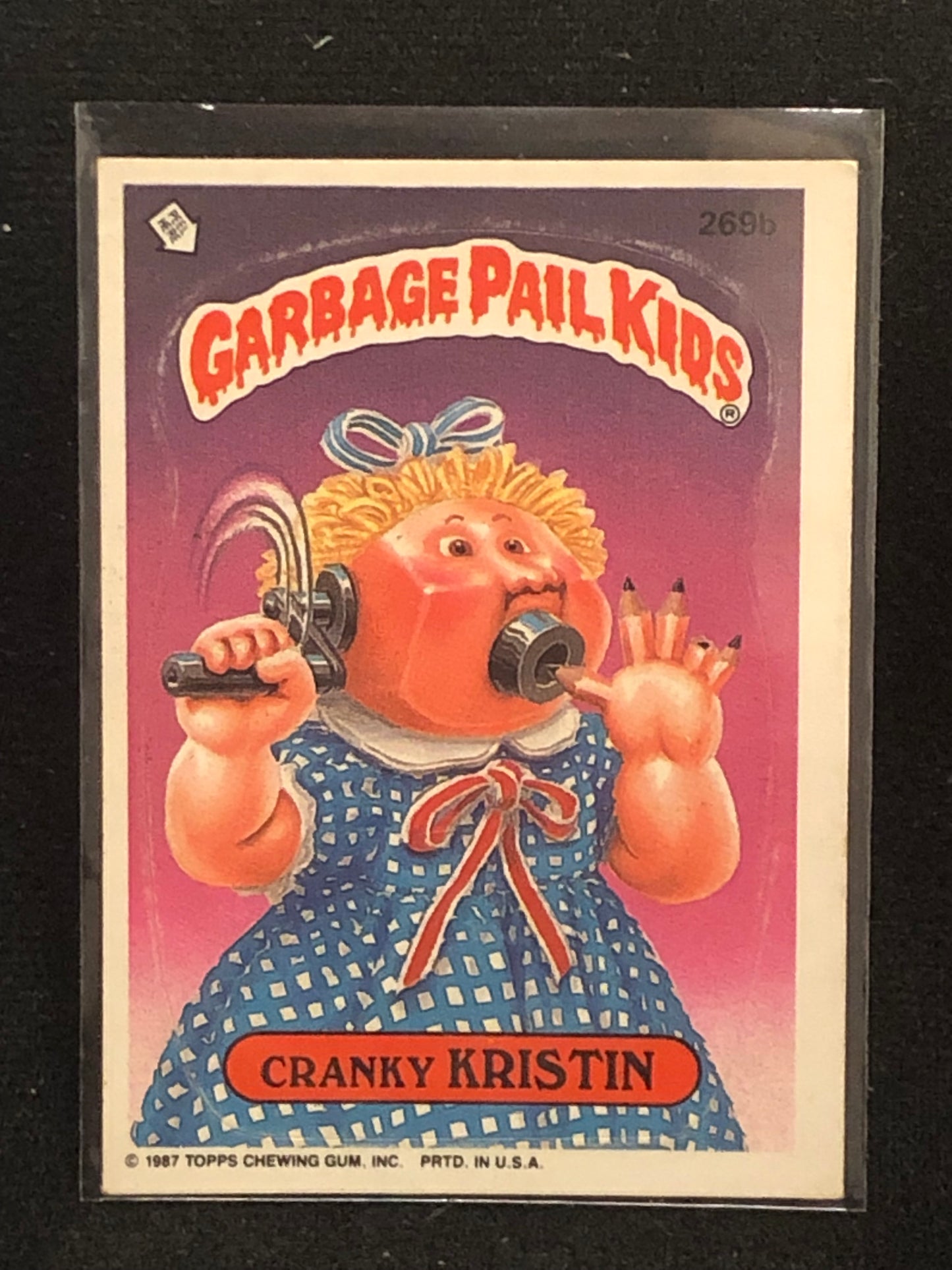 Garbage Pail Kids Original Series 7 (os7) 269b Cranky Kristin