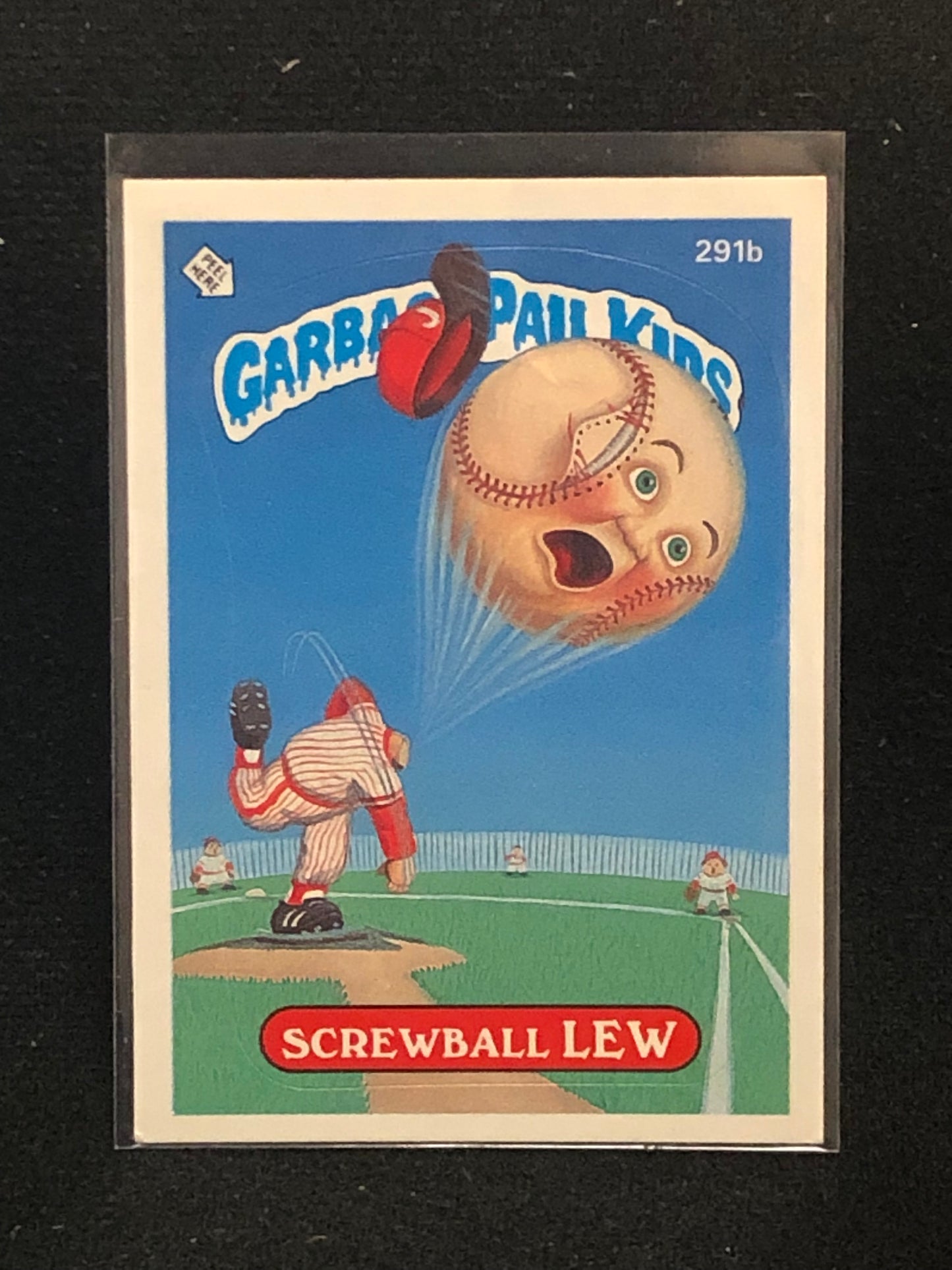 Garbage Pail Kids Original Series 7 (os7) 291b Screwball Lew