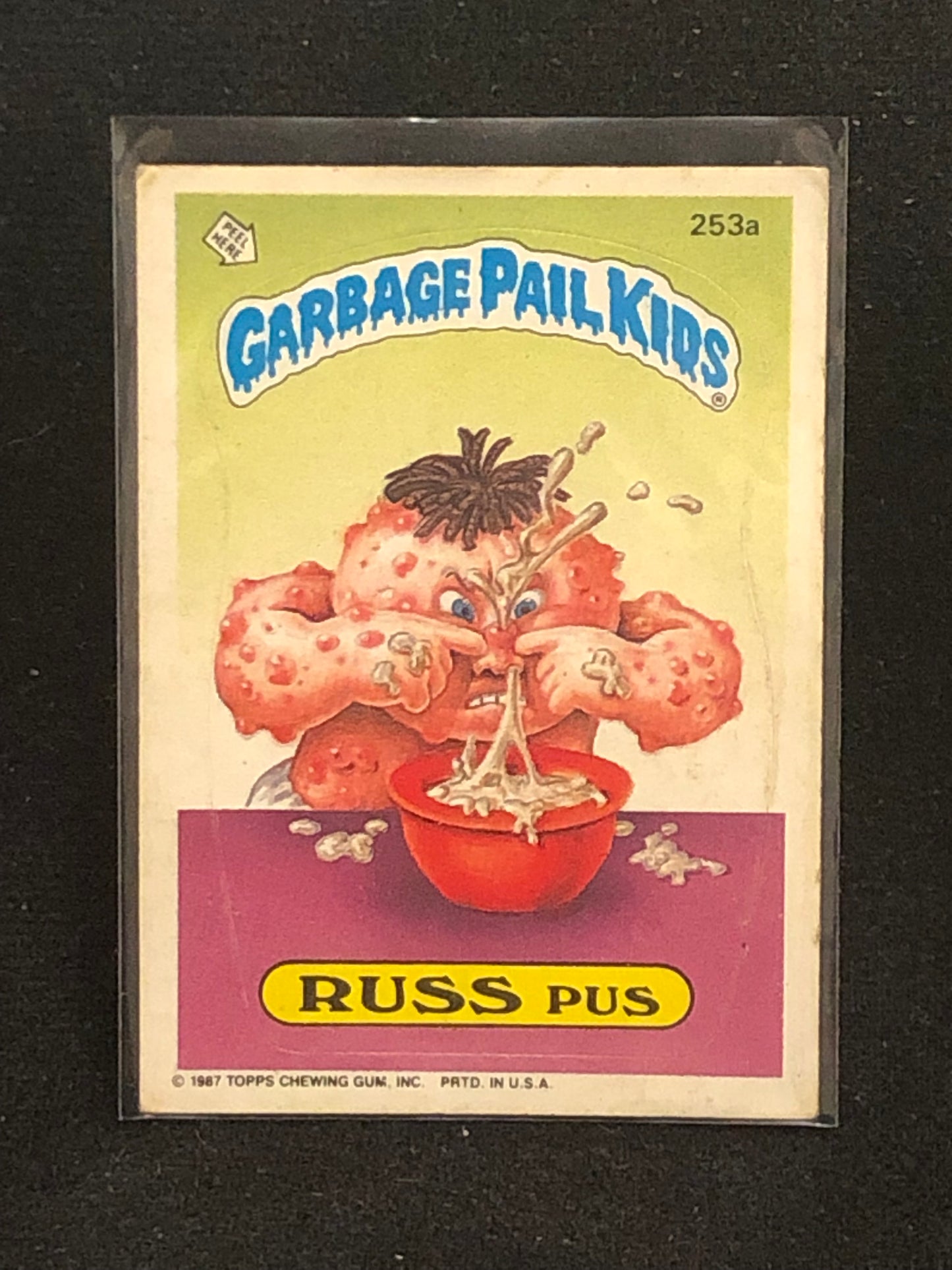 Garbage Pail Kids Original Series 7 (os7) 253a Russ Pus