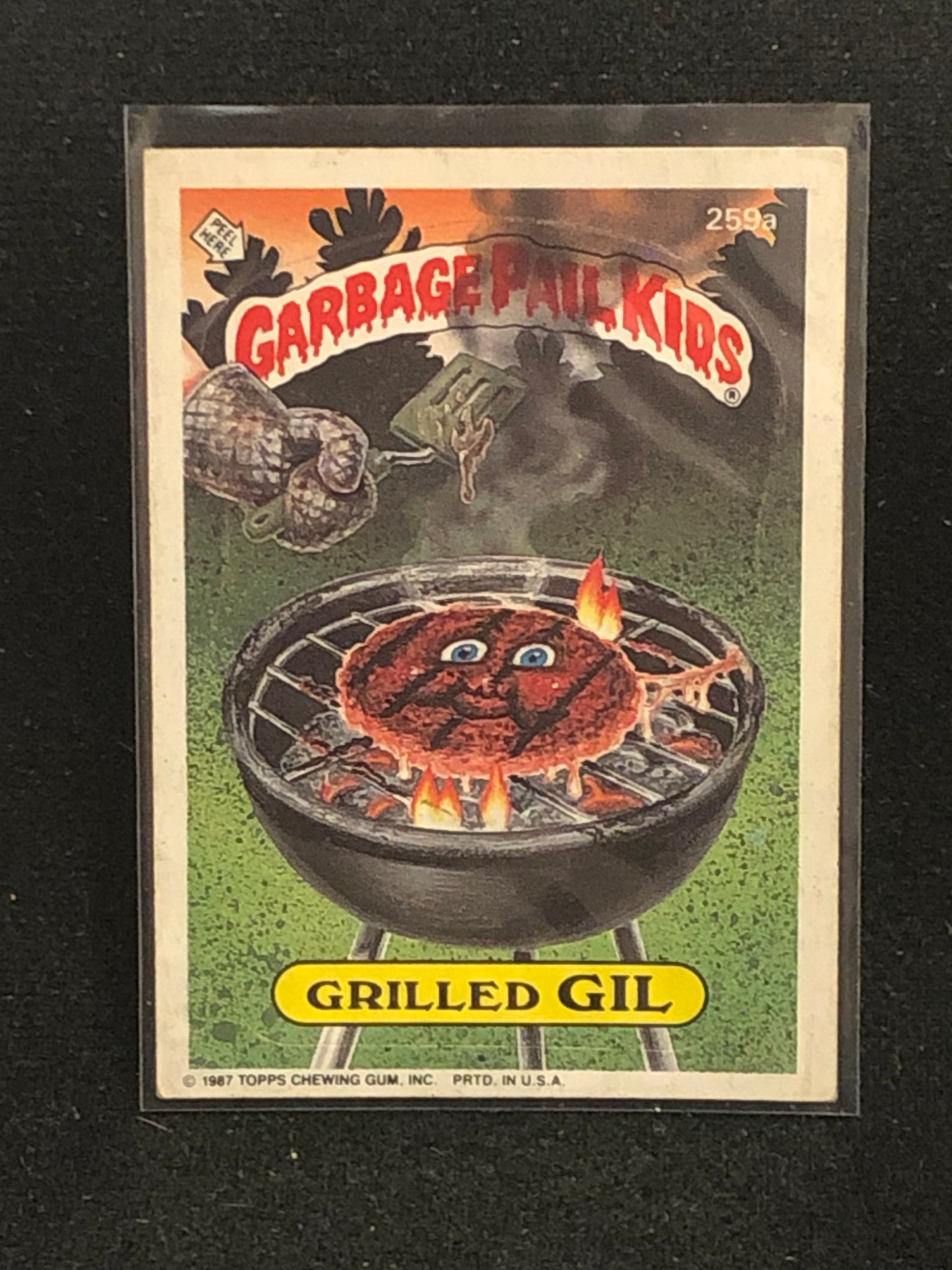 Garbage Pail Kids Original Series 7 (os7) 259a Grilled Gil