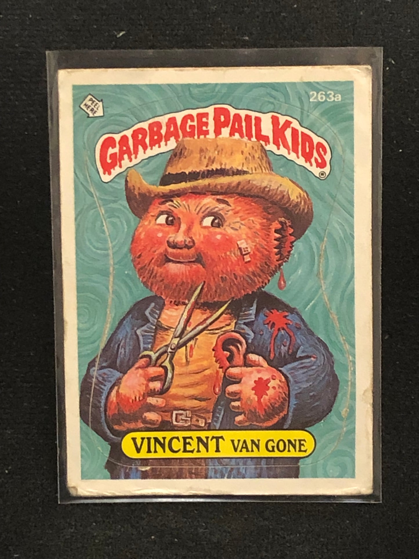 Garbage Pail Kids Original Series 7 (os7) 263a Vincent Van Gone