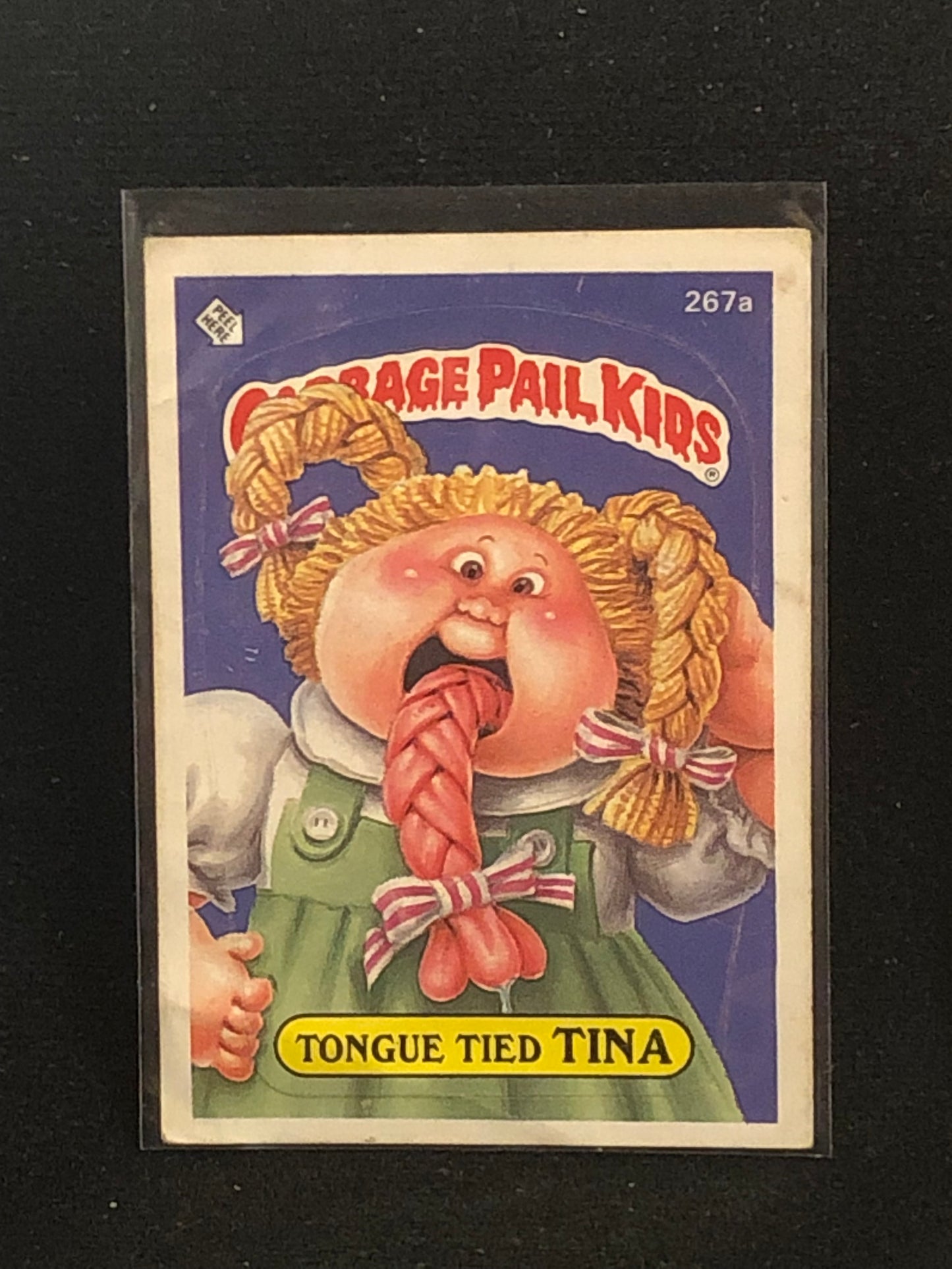 Garbage Pail Kids Original Series 7 (os7) 267a Tongue Tied Tina