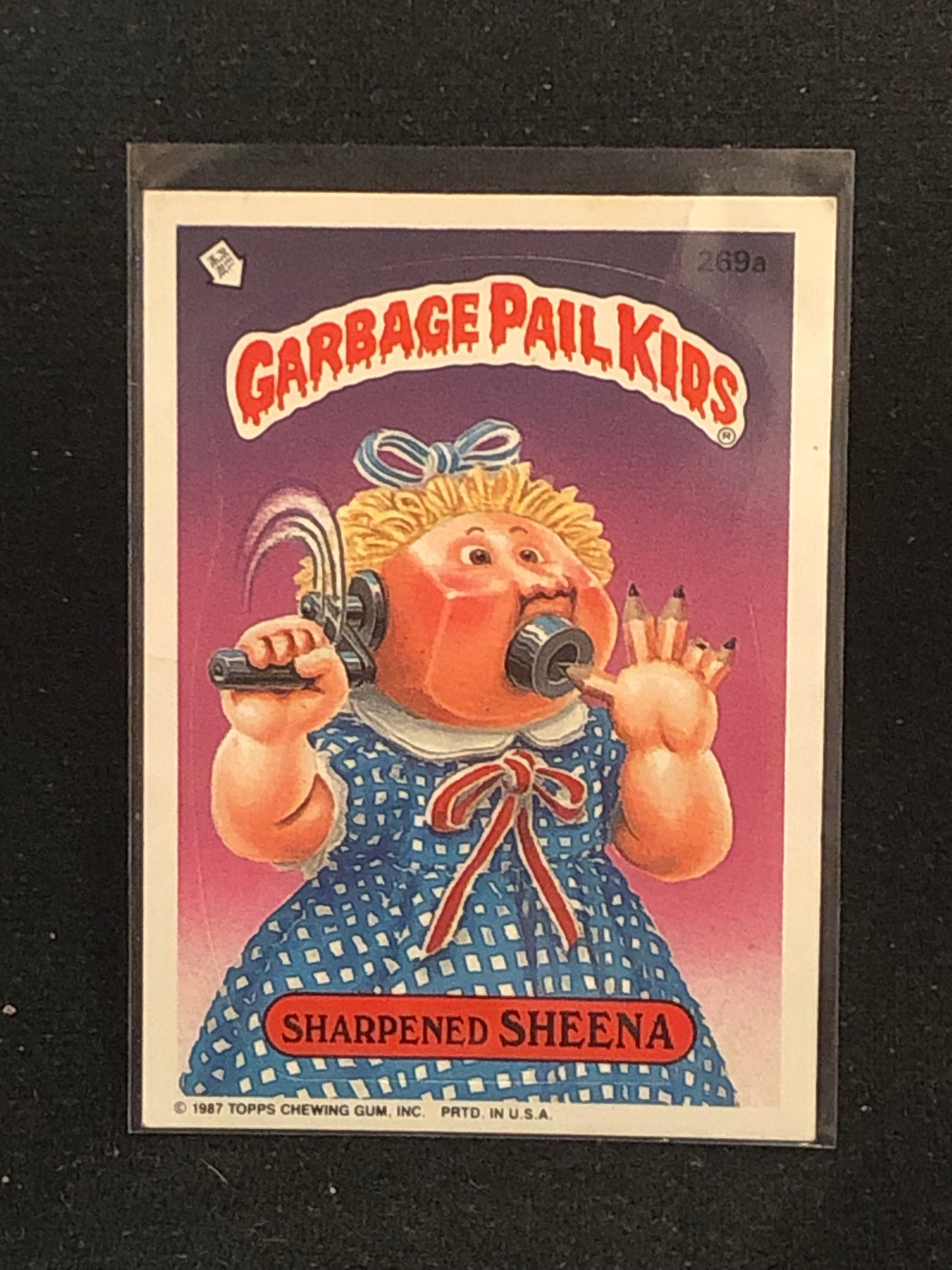 Garbage Pail Kids Original Series 7 (os7) 269a Sharpened Sheena