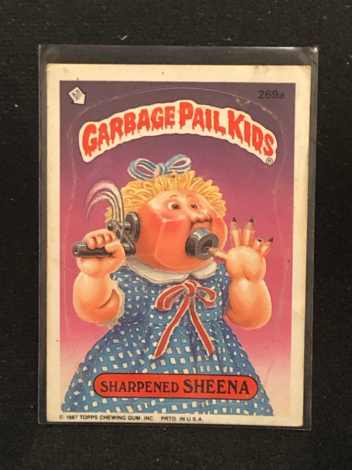 Garbage Pail Kids Original Series 7 (os7) 269a Sharpened Sheena