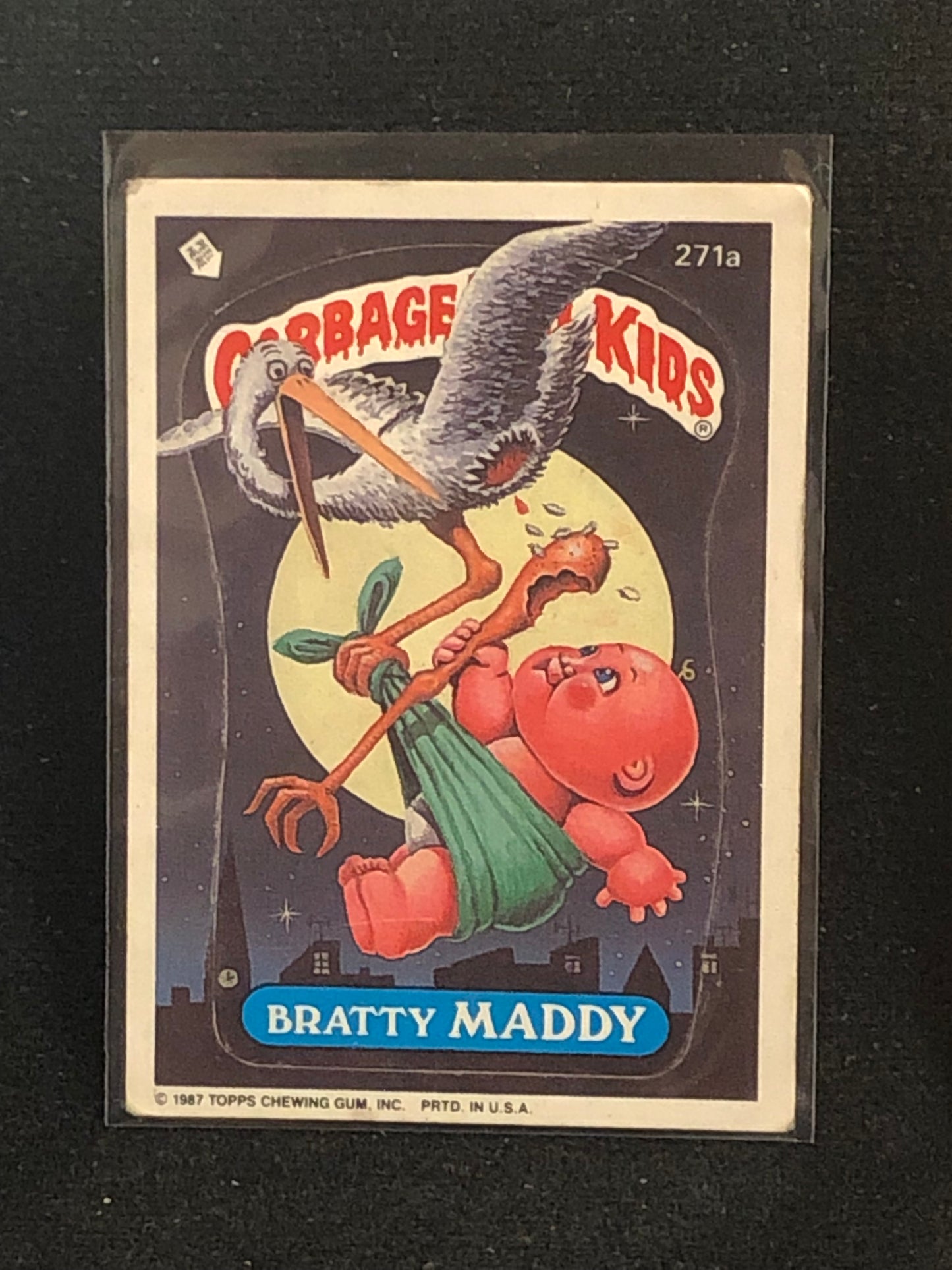 Garbage Pail Kids Original Series 7 (os7) 271a Bratty Maddy