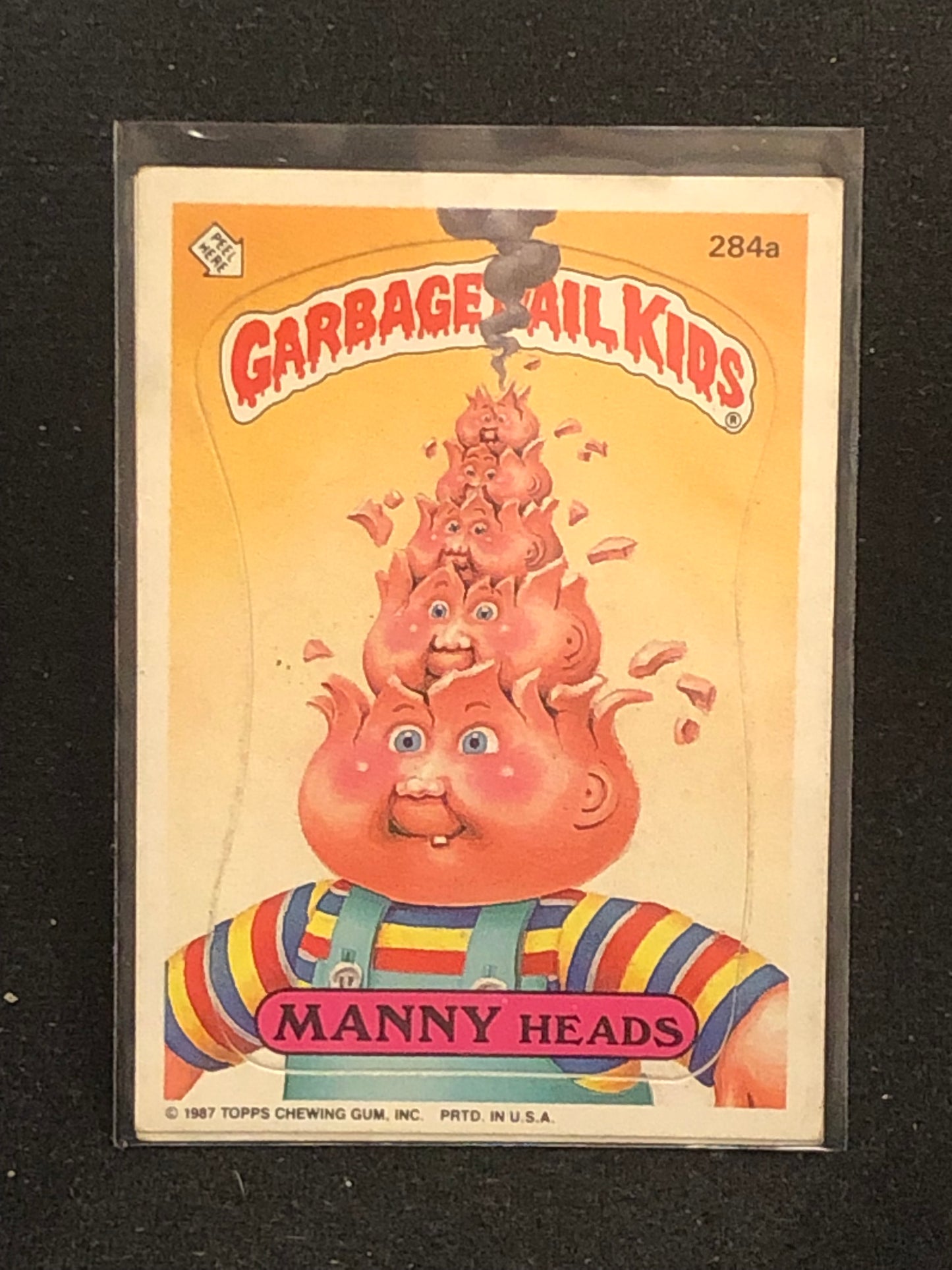 Garbage Pail Kids Original Series 7 (os7) 284a Manny Heads