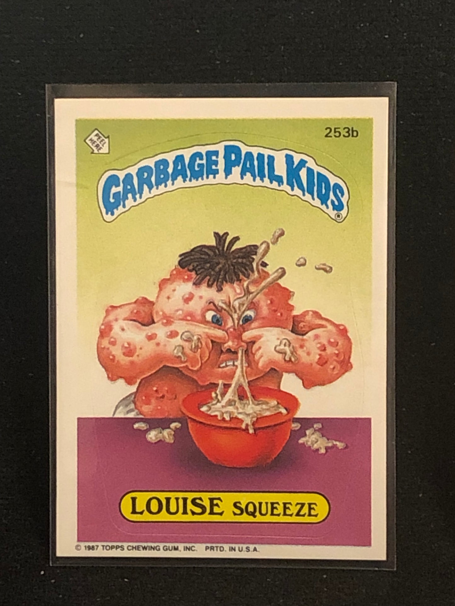 Garbage Pail Kids Original Series 7 (os7) 253b Louise Squeeze