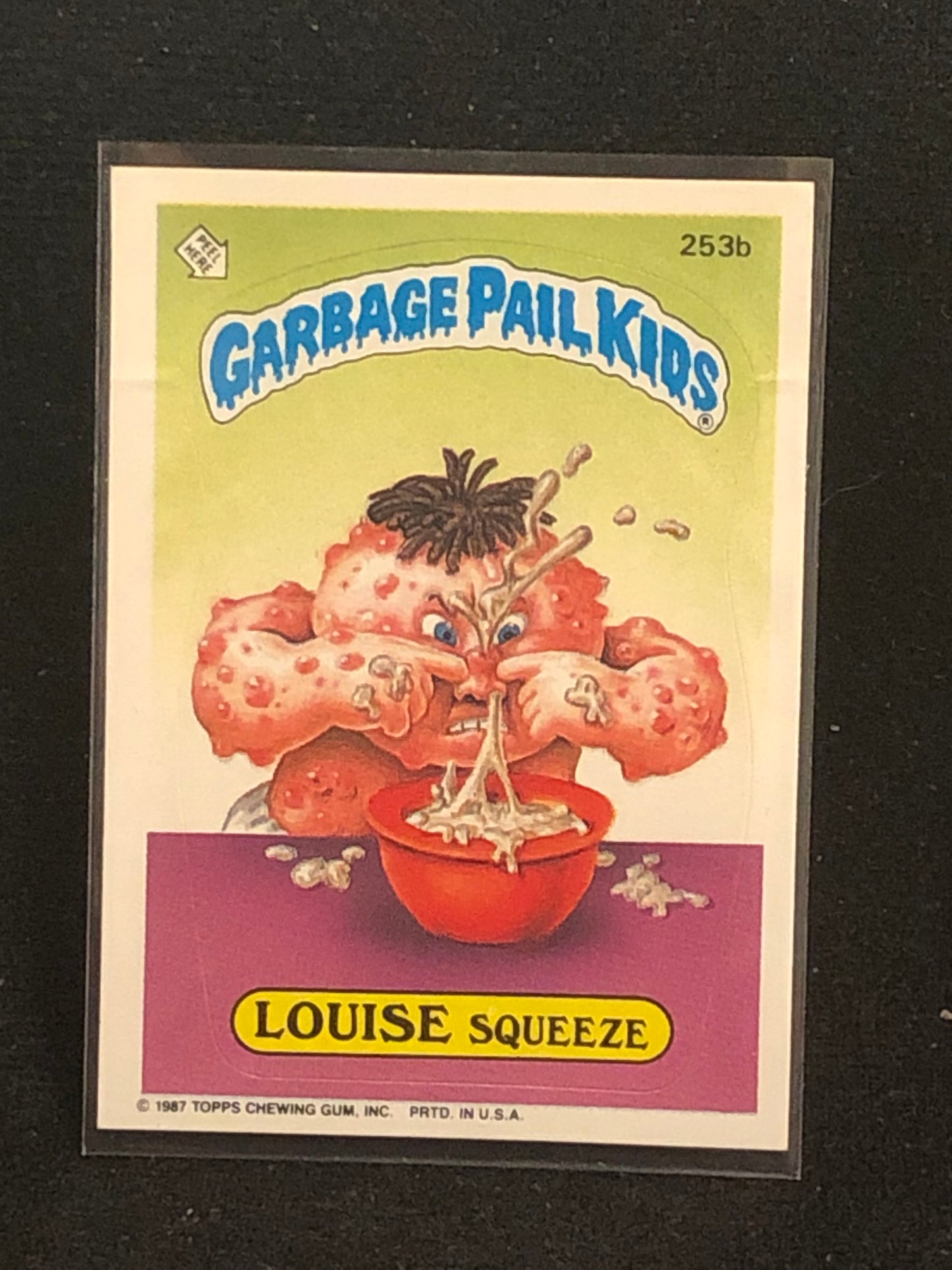 Garbage Pail Kids Original Series 7 (os7) 253b Louise Squeeze