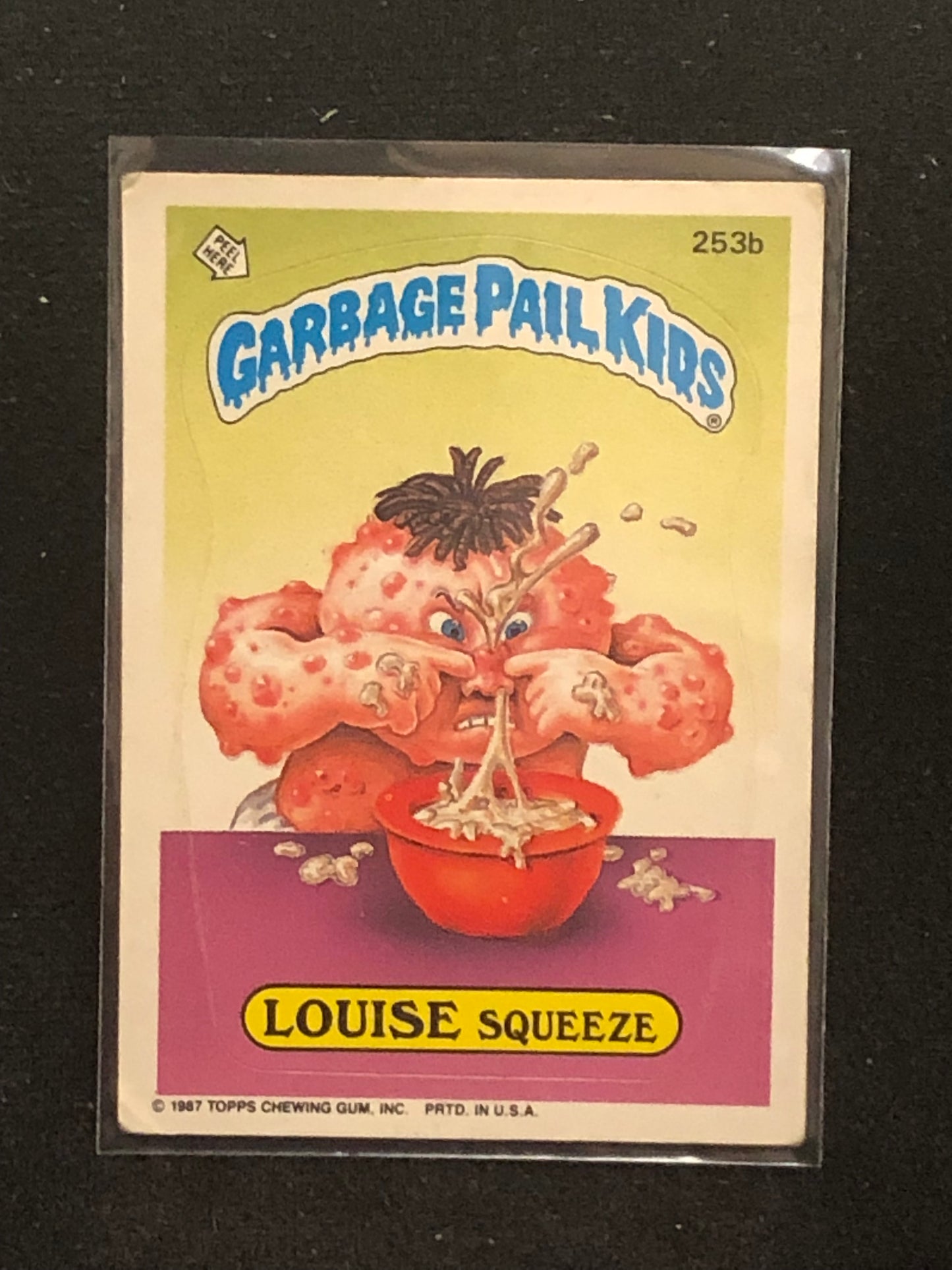 Garbage Pail Kids Original Series 7 (os7) 253b Louise Squeeze